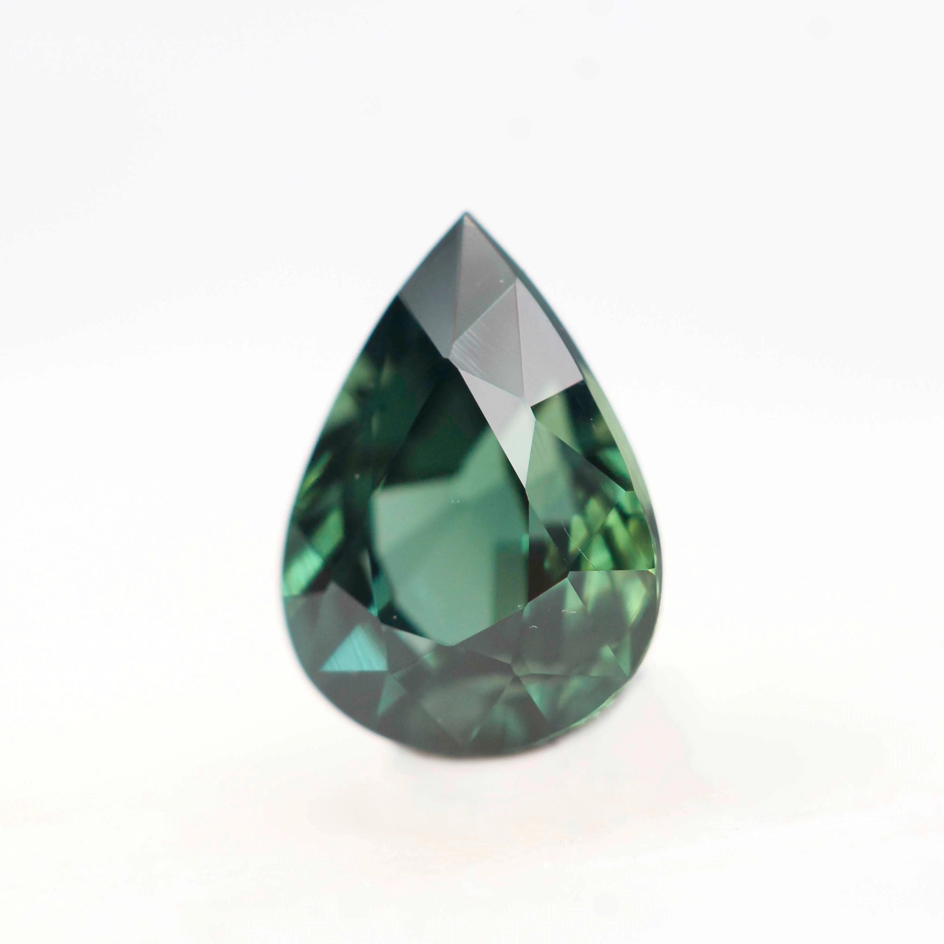 1.05 Carat Green Pear Sapphire for Custom Work - Inventory Code GPS105 - Image 3