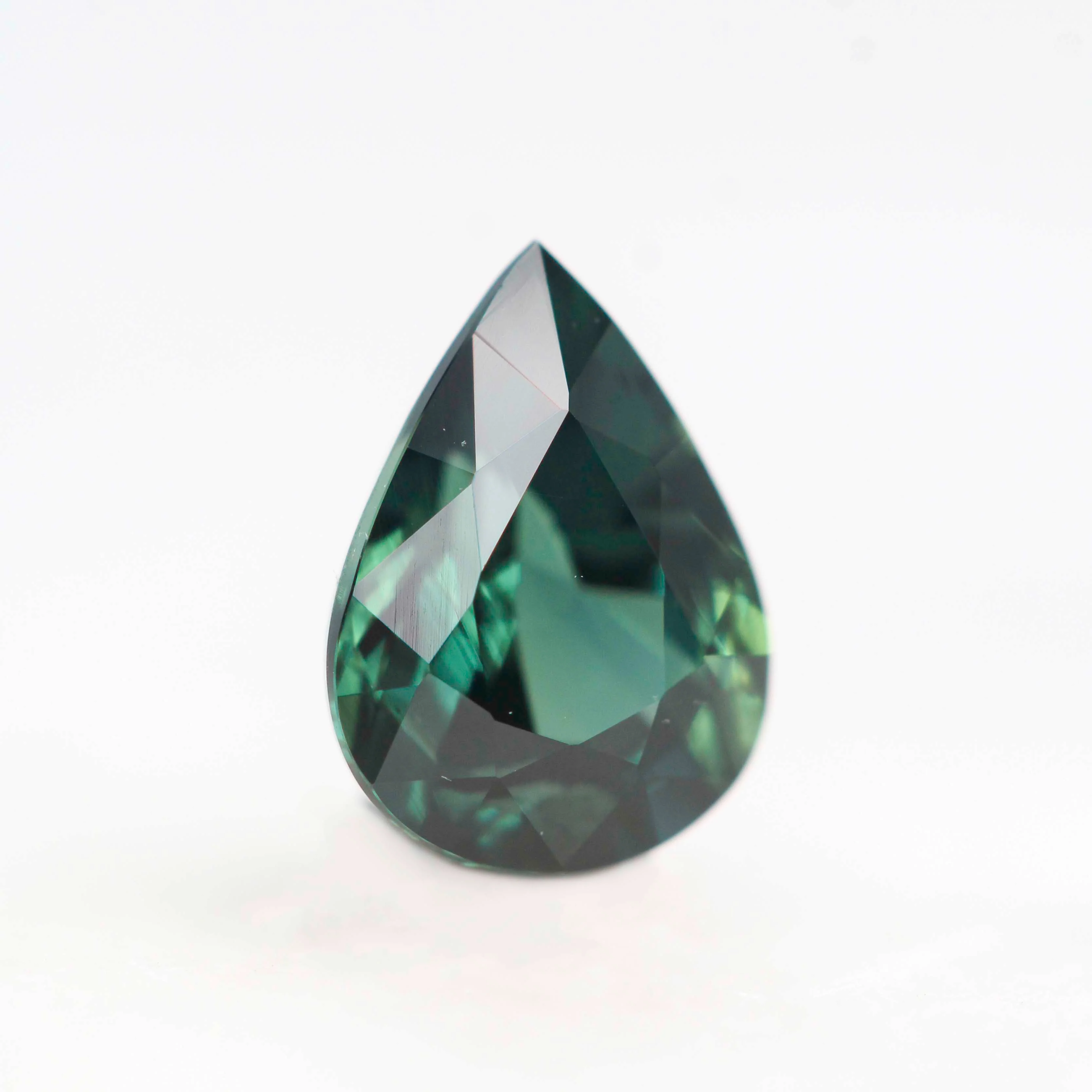 1.05 Carat Green Pear Sapphire for Custom Work - Inventory Code GPS105 - Image 4