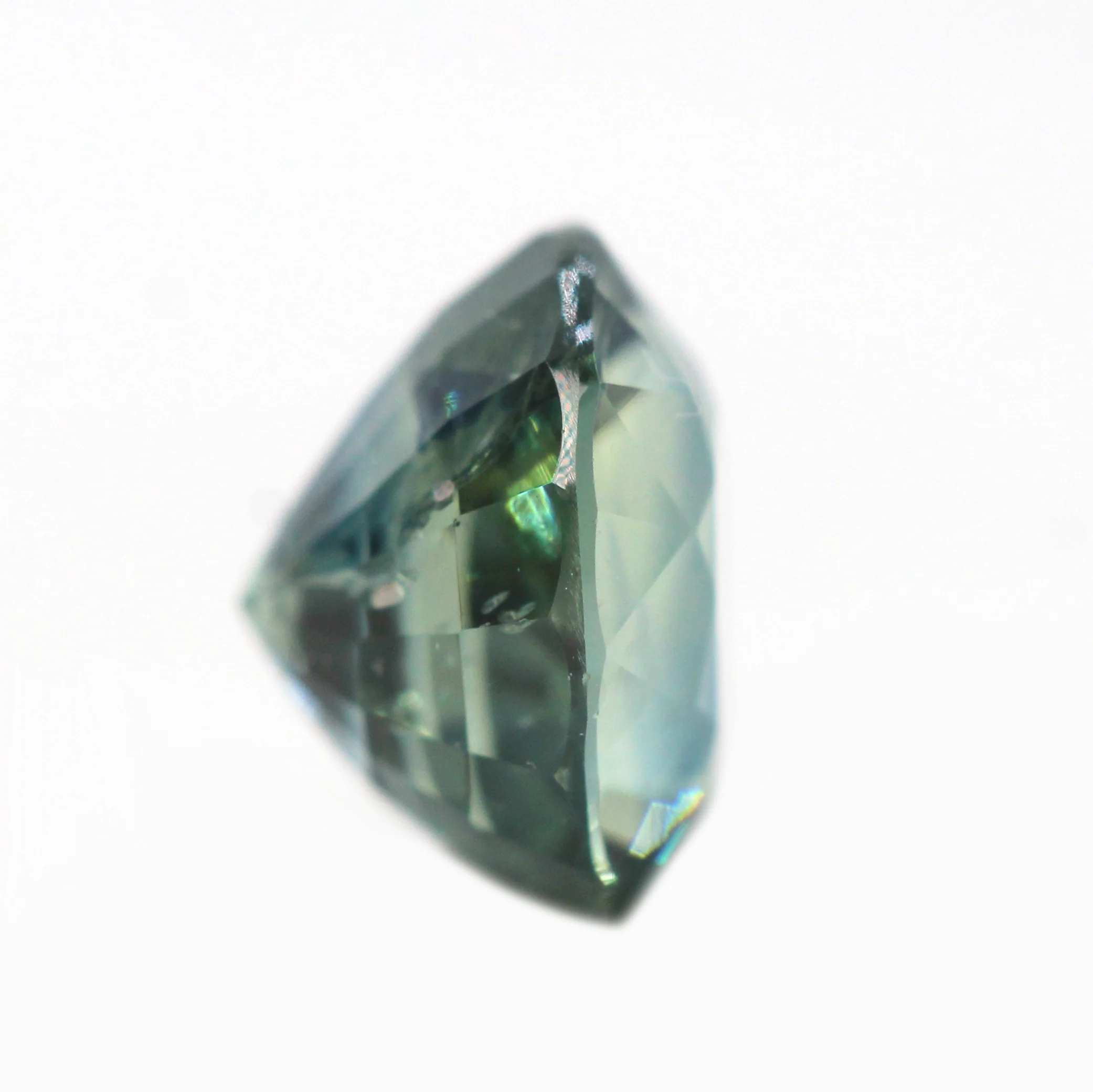 1.05 Carat Teal Green Oval Australian Sapphire for Custom Work - Inventory Code TOS105 - Image 5