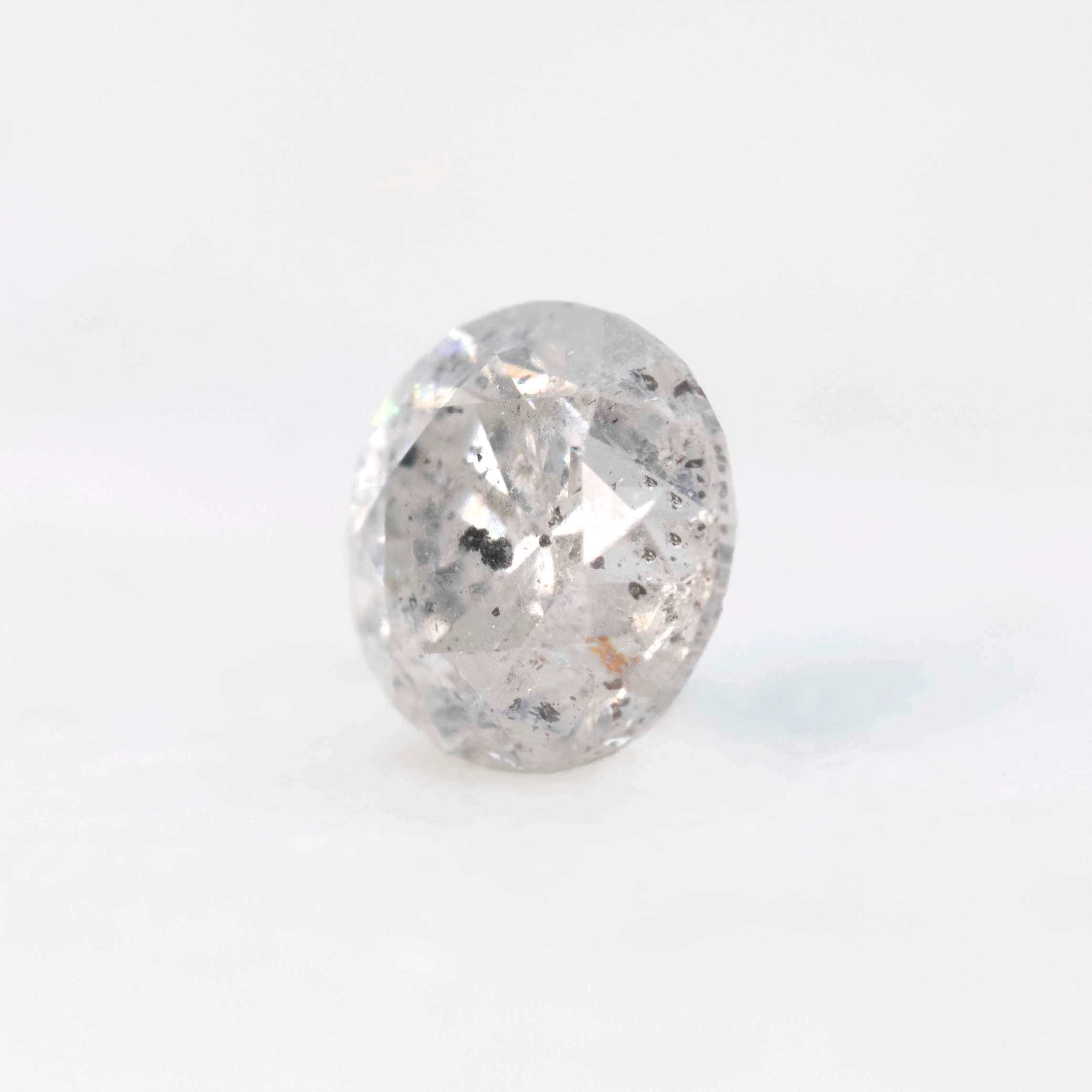 1.05 Carat Round Gray Salt and Pepper Diamond for Custom Work - Inventory Code SGR105C - Image 4