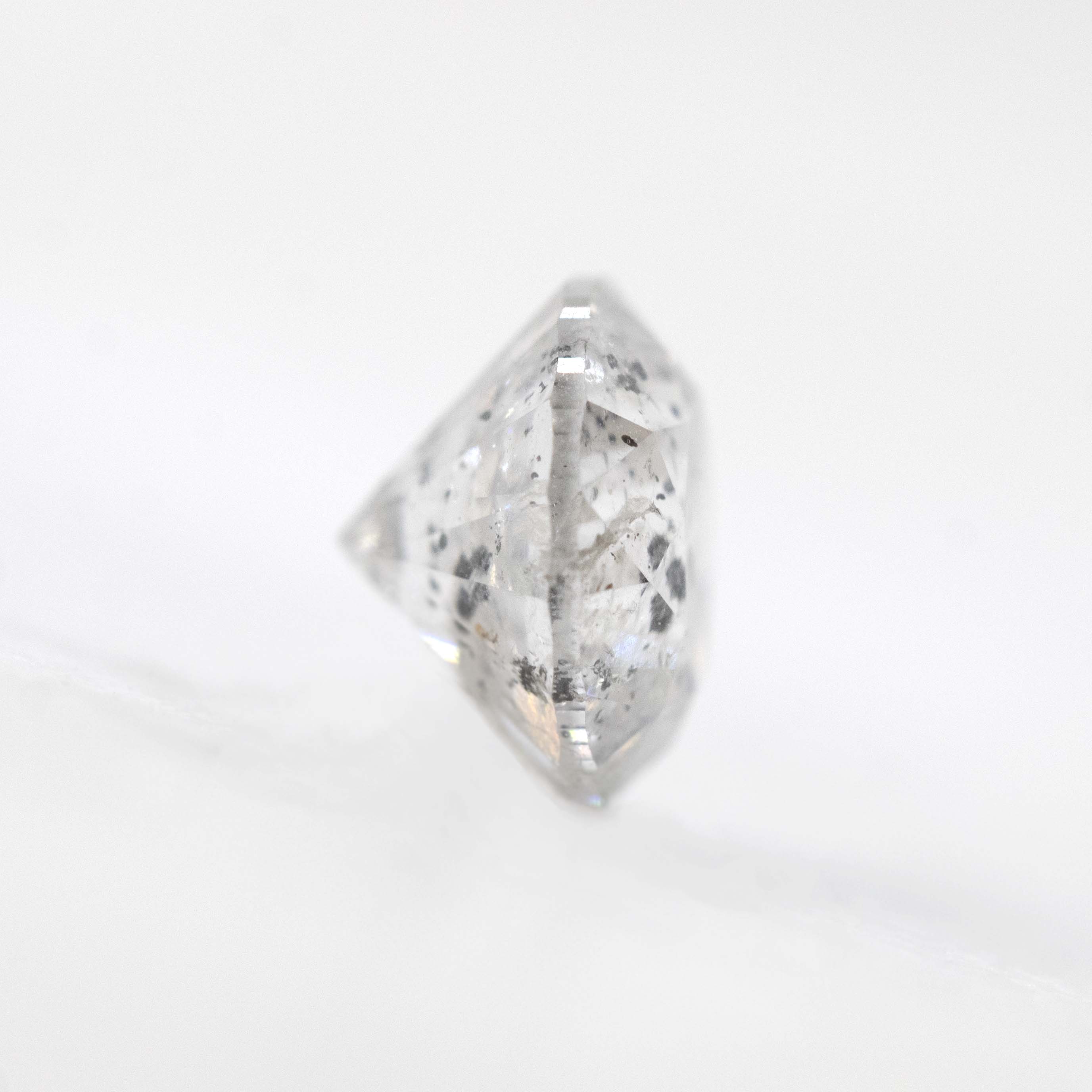 1.05 Carat Round Gray Salt and Pepper Diamond for Custom Work - Inventory Code SGR105C - Image 5