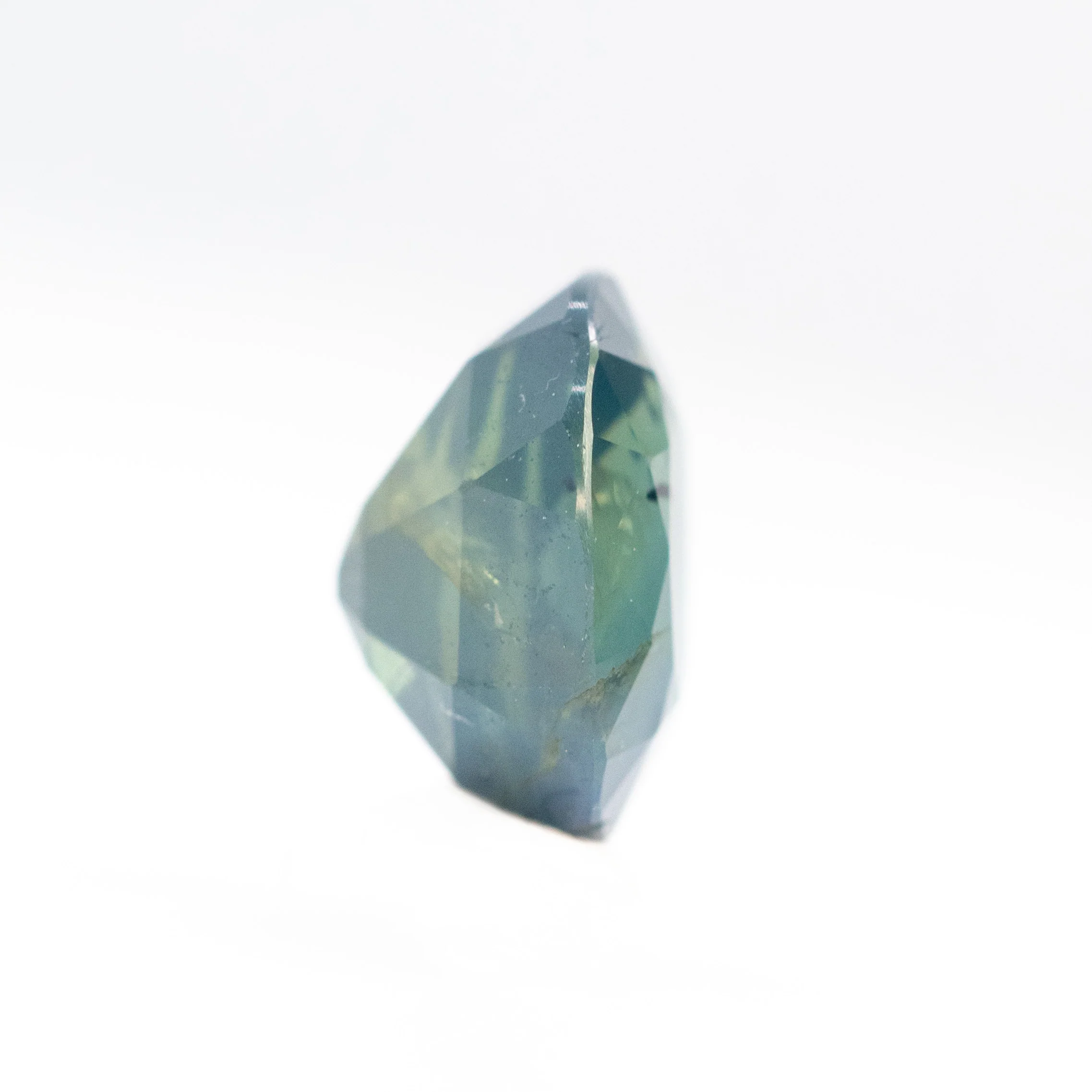 1.05 Carat Warm Teal Oval Sapphire for Custom Work - Inventory Code WTOS105 - Image 5