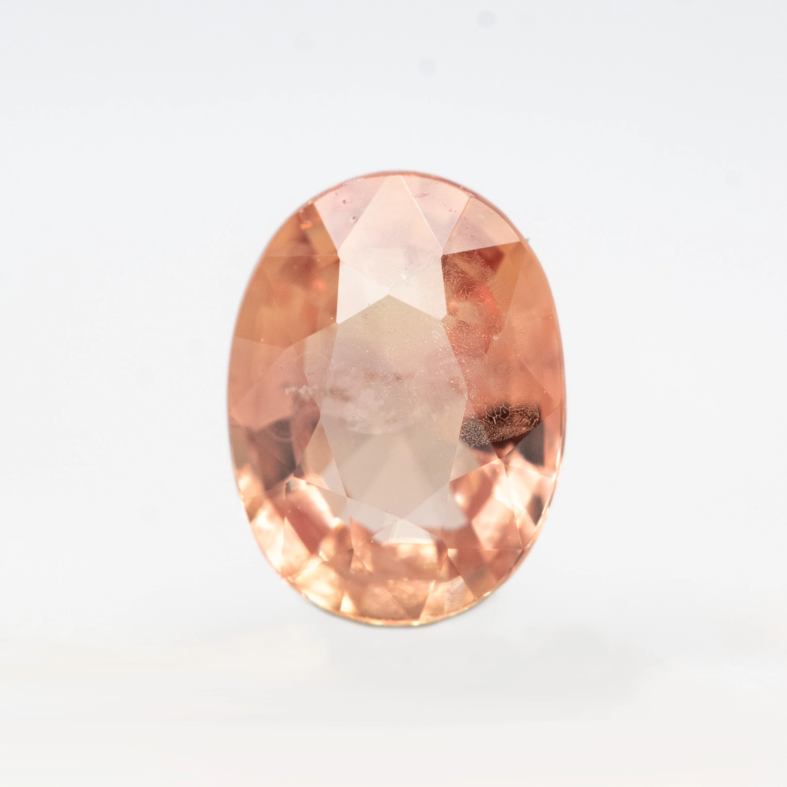 1.06 Carat Orange Oval Sapphire for Custom Work - Inventory Code OOS106