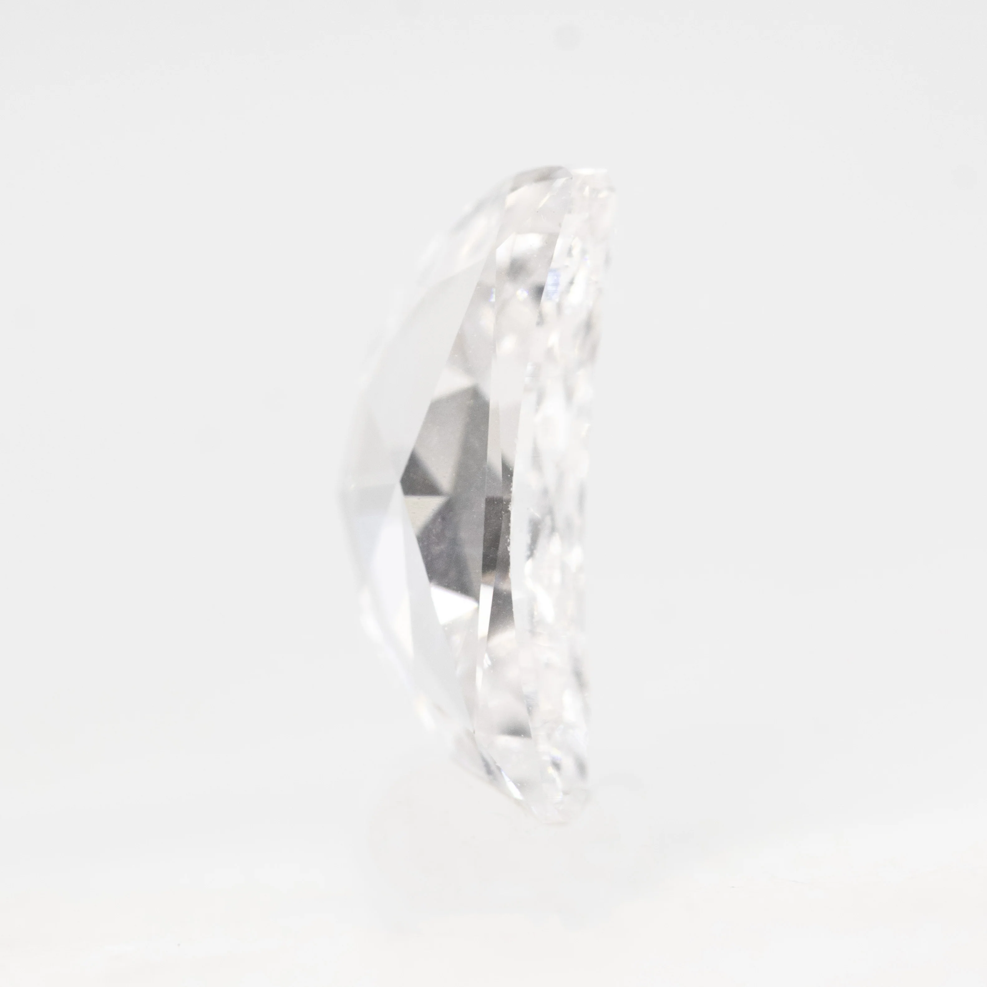 1.07 Carat Clear Crescent Lab Grown Diamond for Custom Work - Inventory Code CCHM107 - Image 3