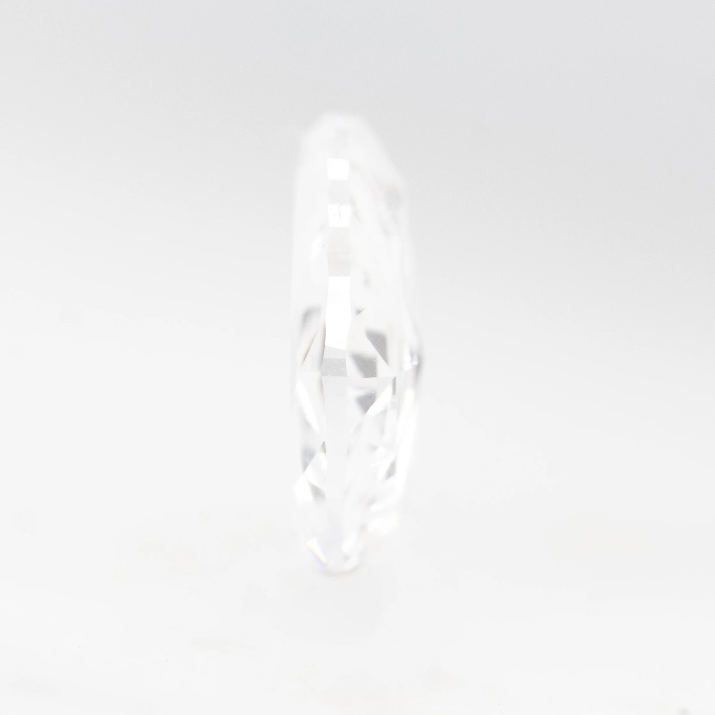 1.07 Carat Clear Crescent Lab Grown Diamond for Custom Work - Inventory Code CCHM107 - Image 5