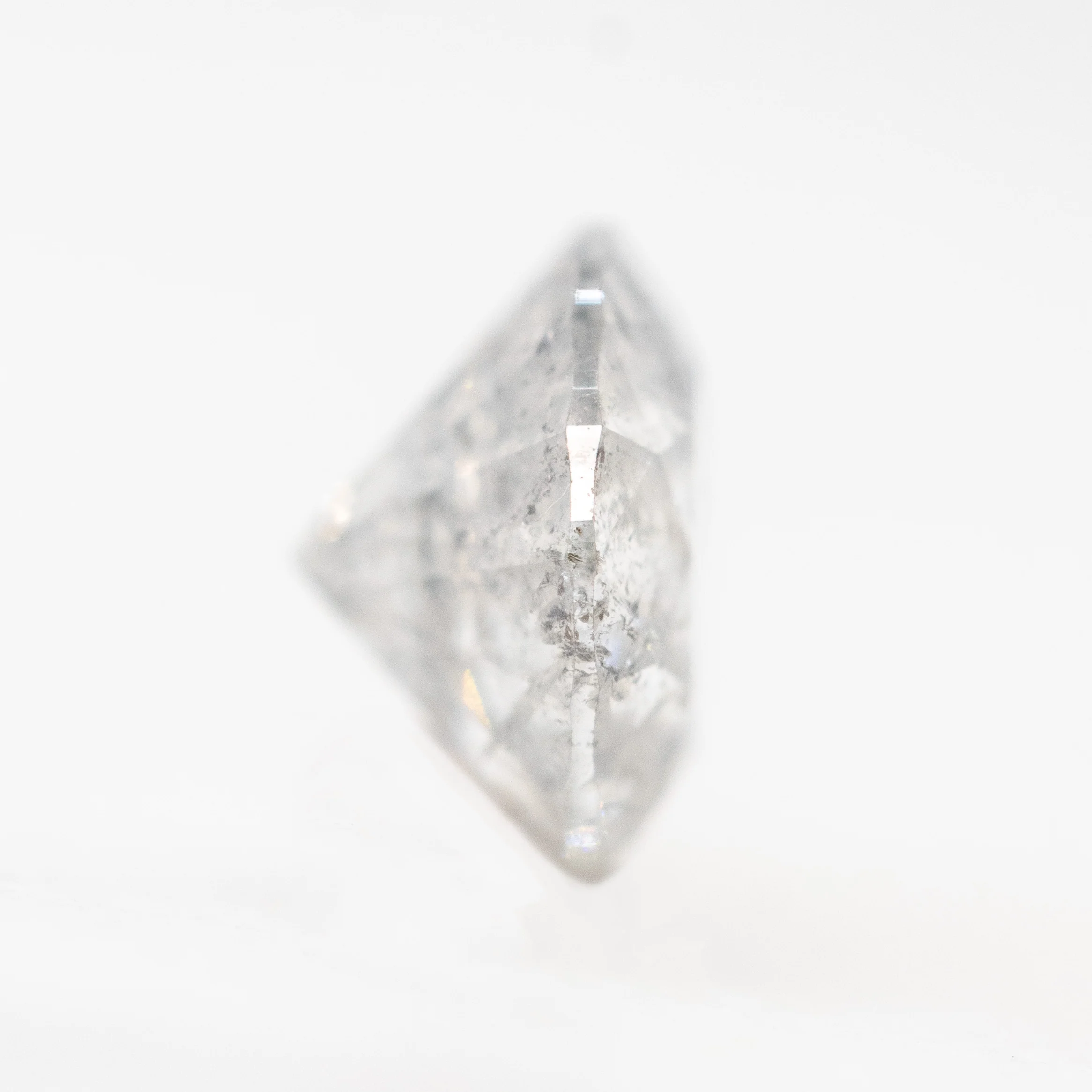 1.07 Carat Round Gray Salt and Pepper Diamond for Custom Work - Inventory Code SCR107 - Image 5