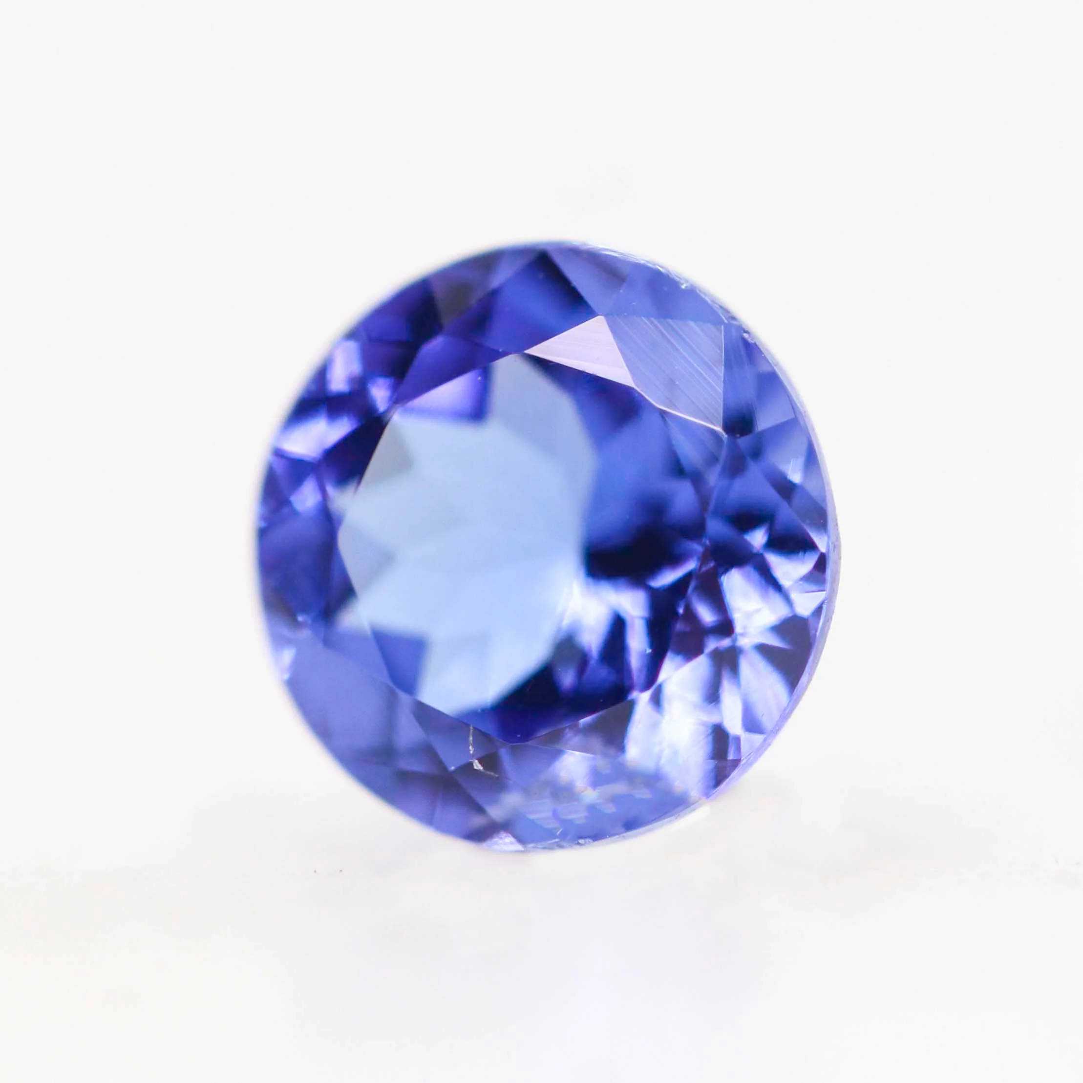 1.08 Carat Round Blue Tanzanite for Custom Work - Inventory Code BRT108 - Image 3