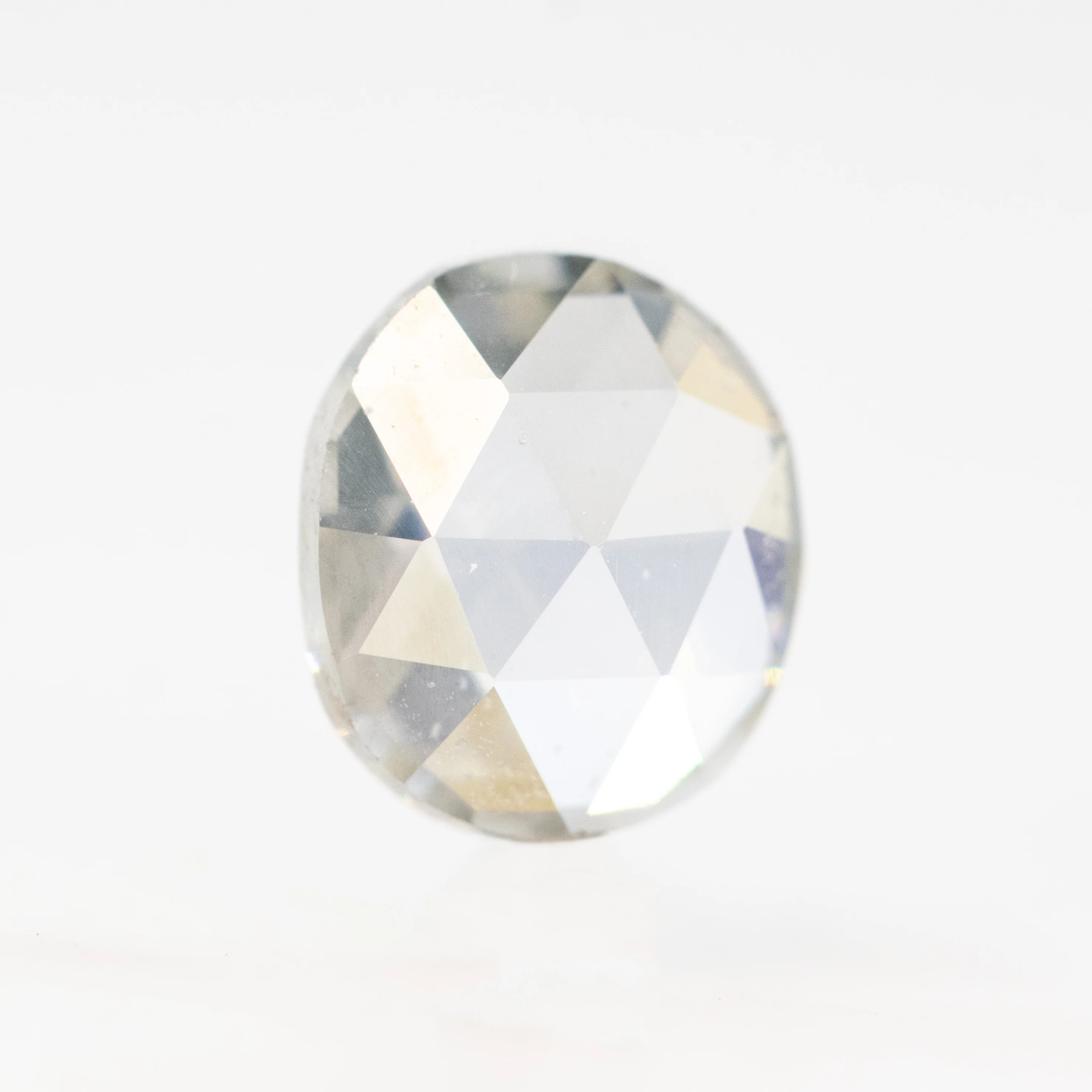 1.08 Carat Clear Rose Cut Oval Diamond for Custom Work - Inventory Code CCO108 - Image 4