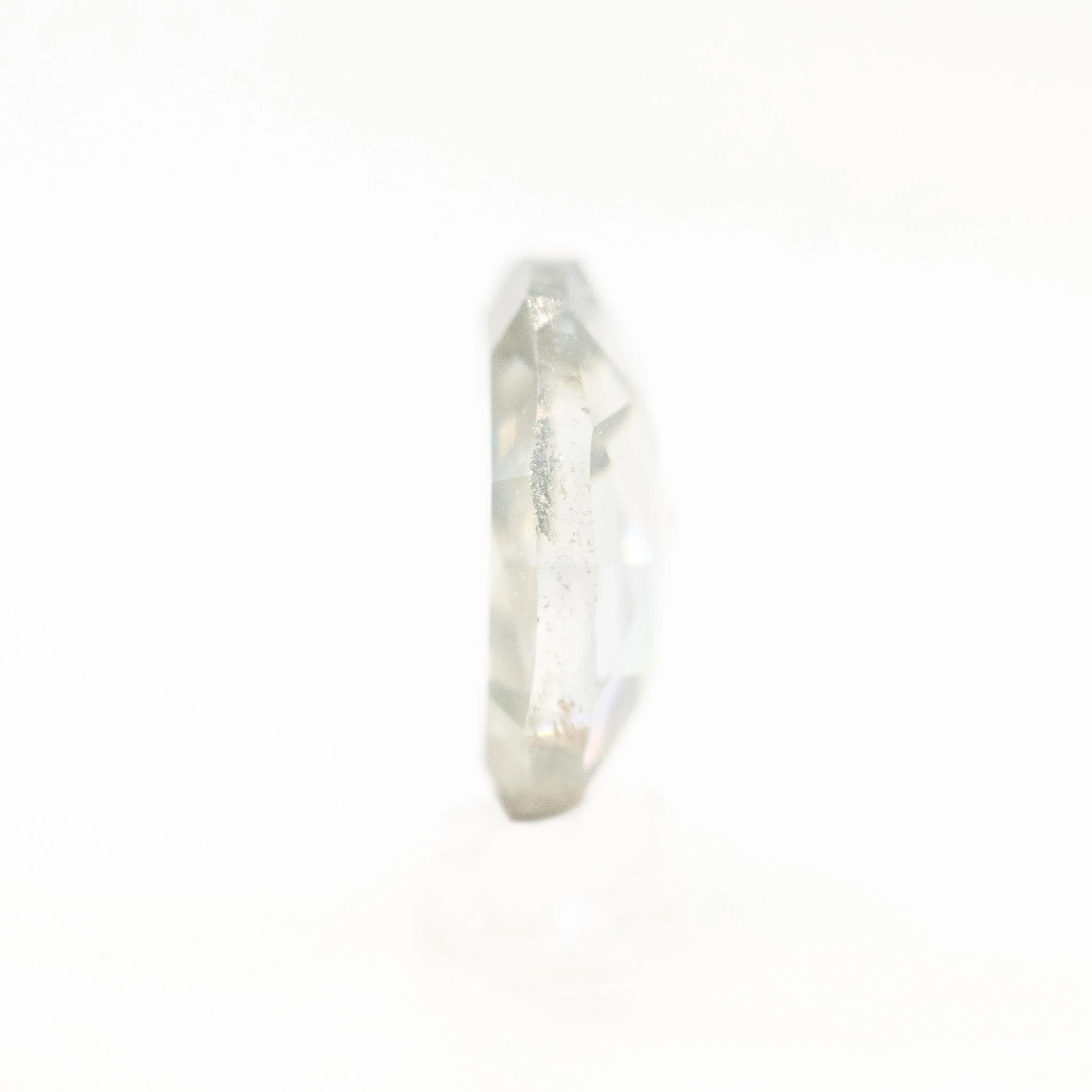 1.08 Carat Clear Rose Cut Oval Diamond for Custom Work - Inventory Code CCO108 - Image 5