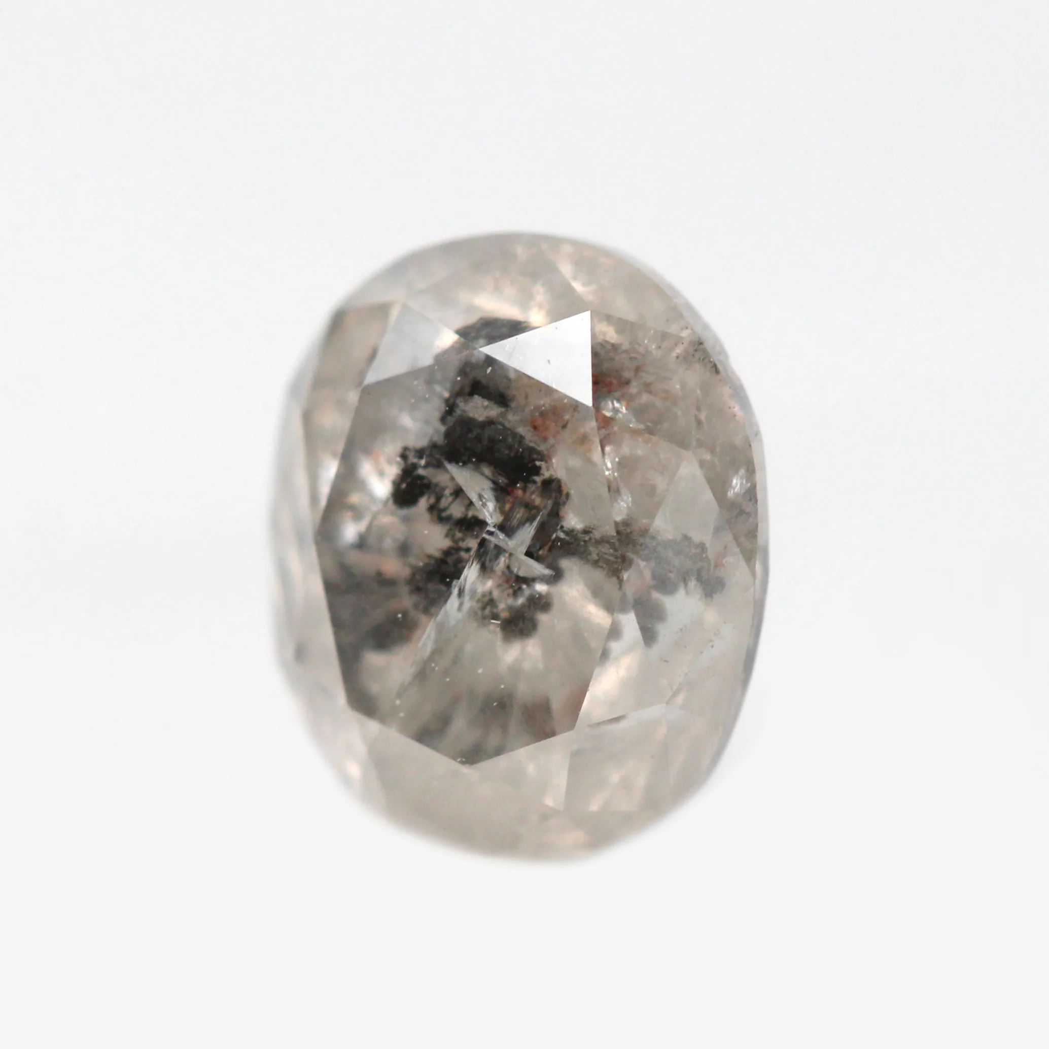 1.08 Carat Gray Oval Salt and Pepper Diamond for Custom Work - Inventory Code SGO108 - Image 3