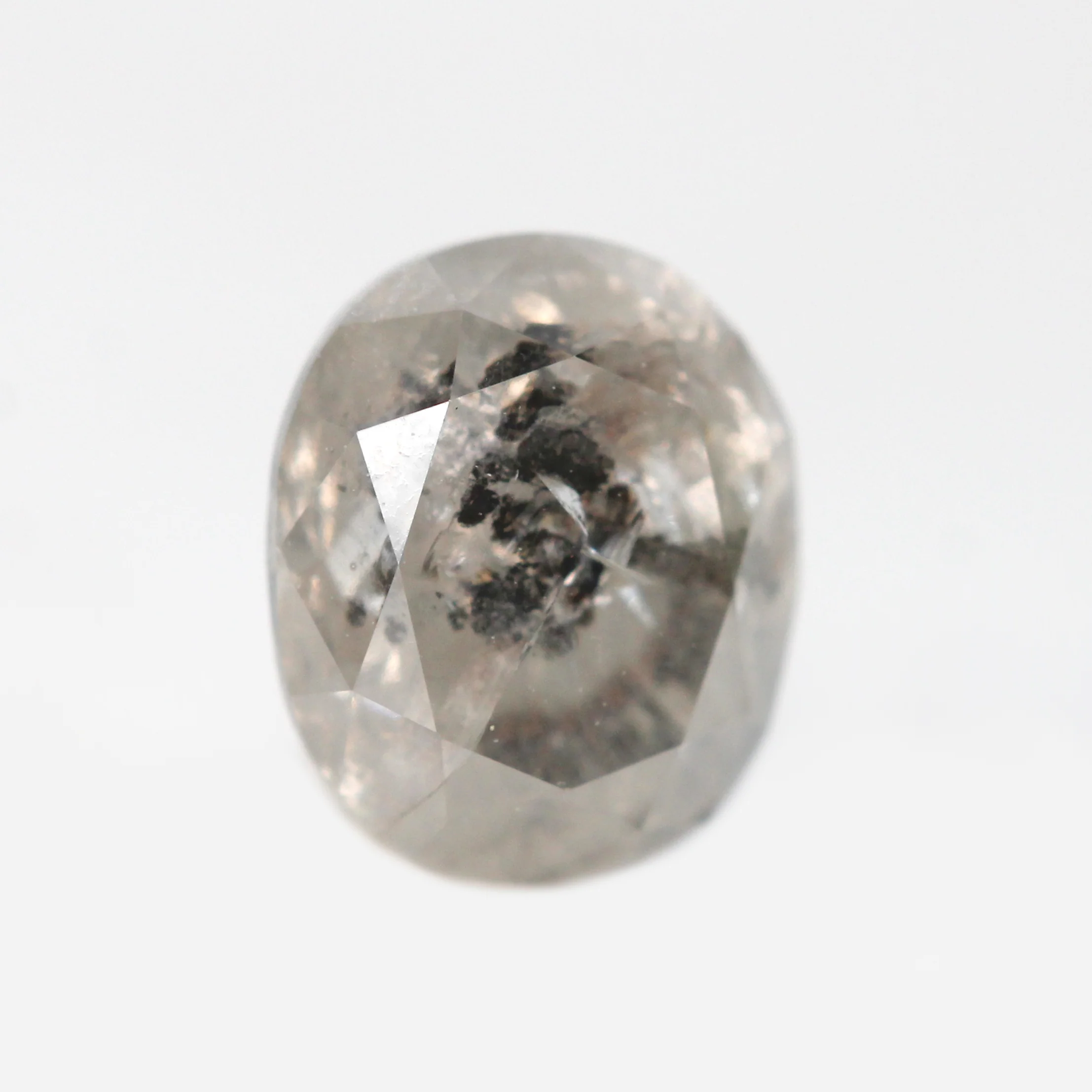 1.08 Carat Gray Oval Salt and Pepper Diamond for Custom Work - Inventory Code SGO108 - Image 4