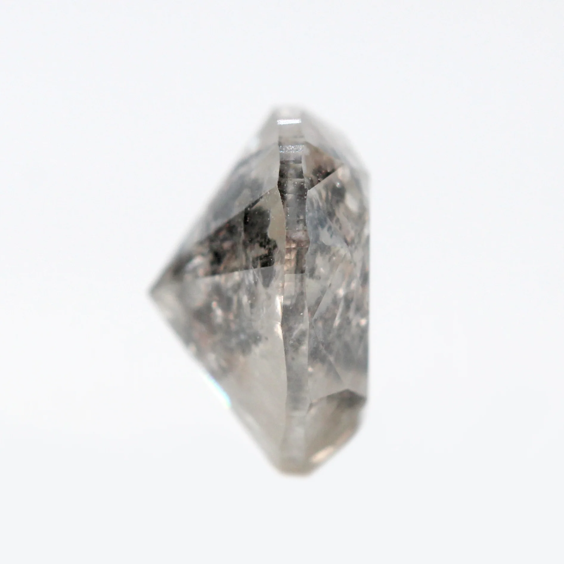 1.08 Carat Gray Oval Salt and Pepper Diamond for Custom Work - Inventory Code SGO108 - Image 5