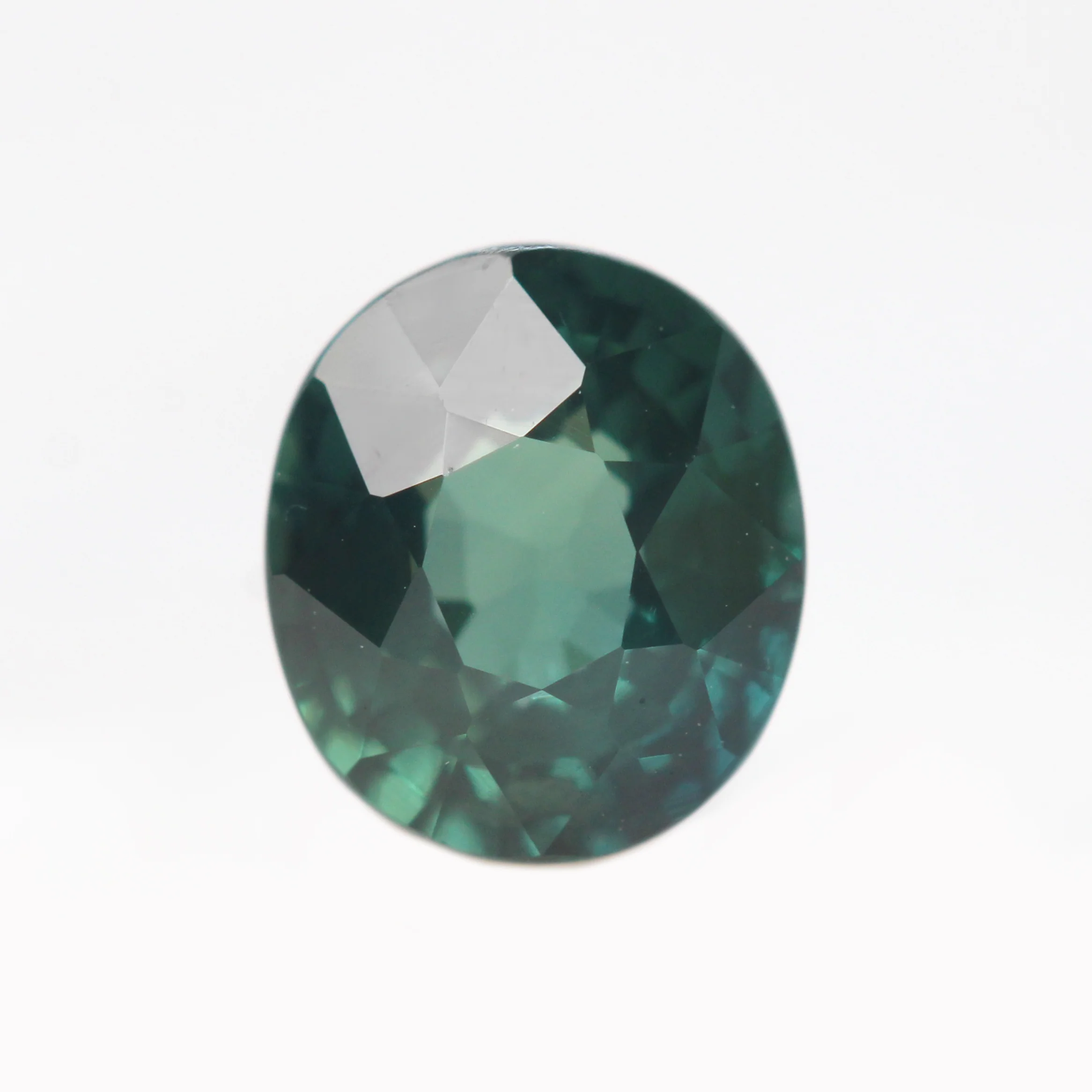 1.08 Carat Teal Oval Madagascar Sapphire for Custom Work - Inventory Code TOS108