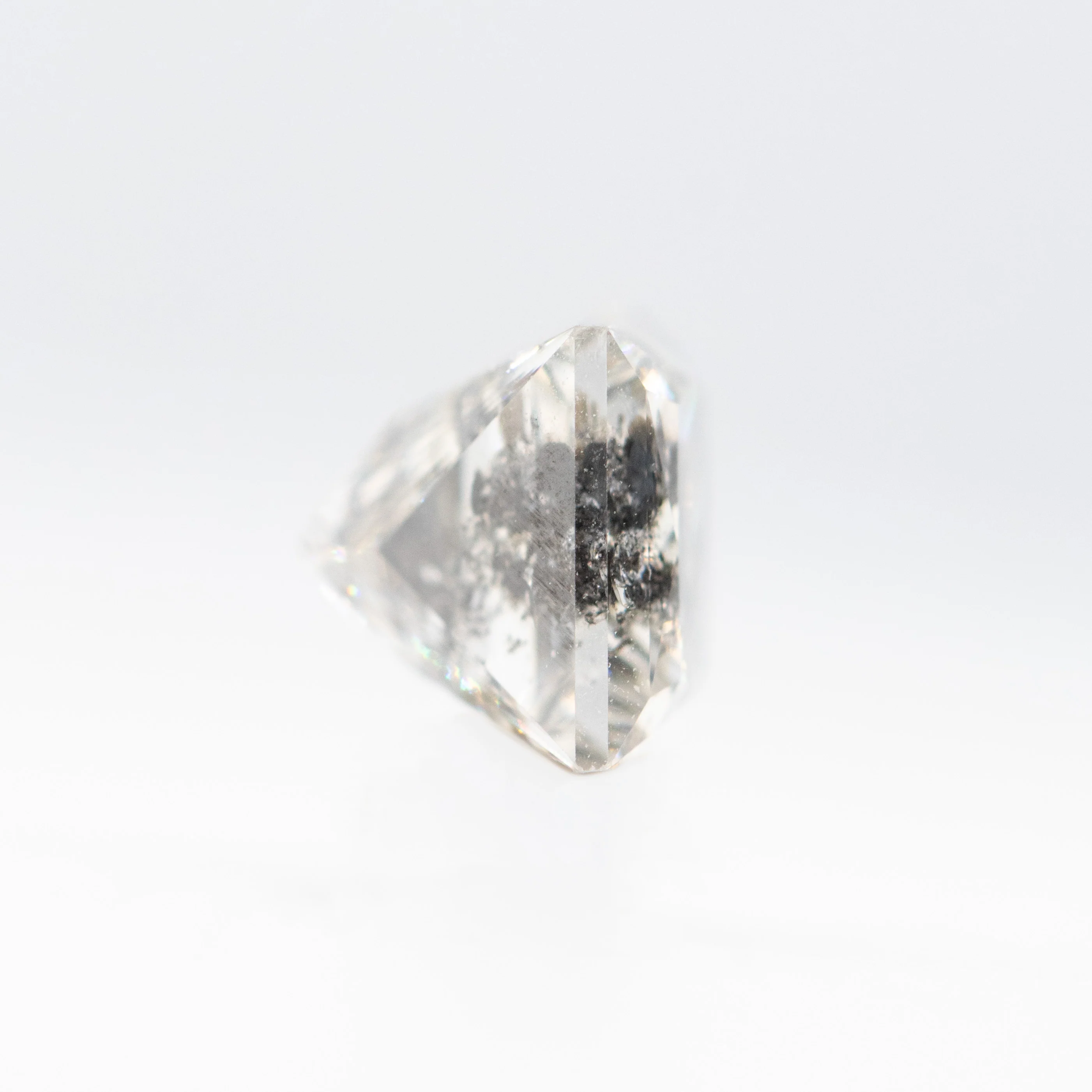 1.09 Carat Princess Cut Charcoal Salt and Pepper Diamond for Custom Work - Inventory Code DCP109 - Image 5