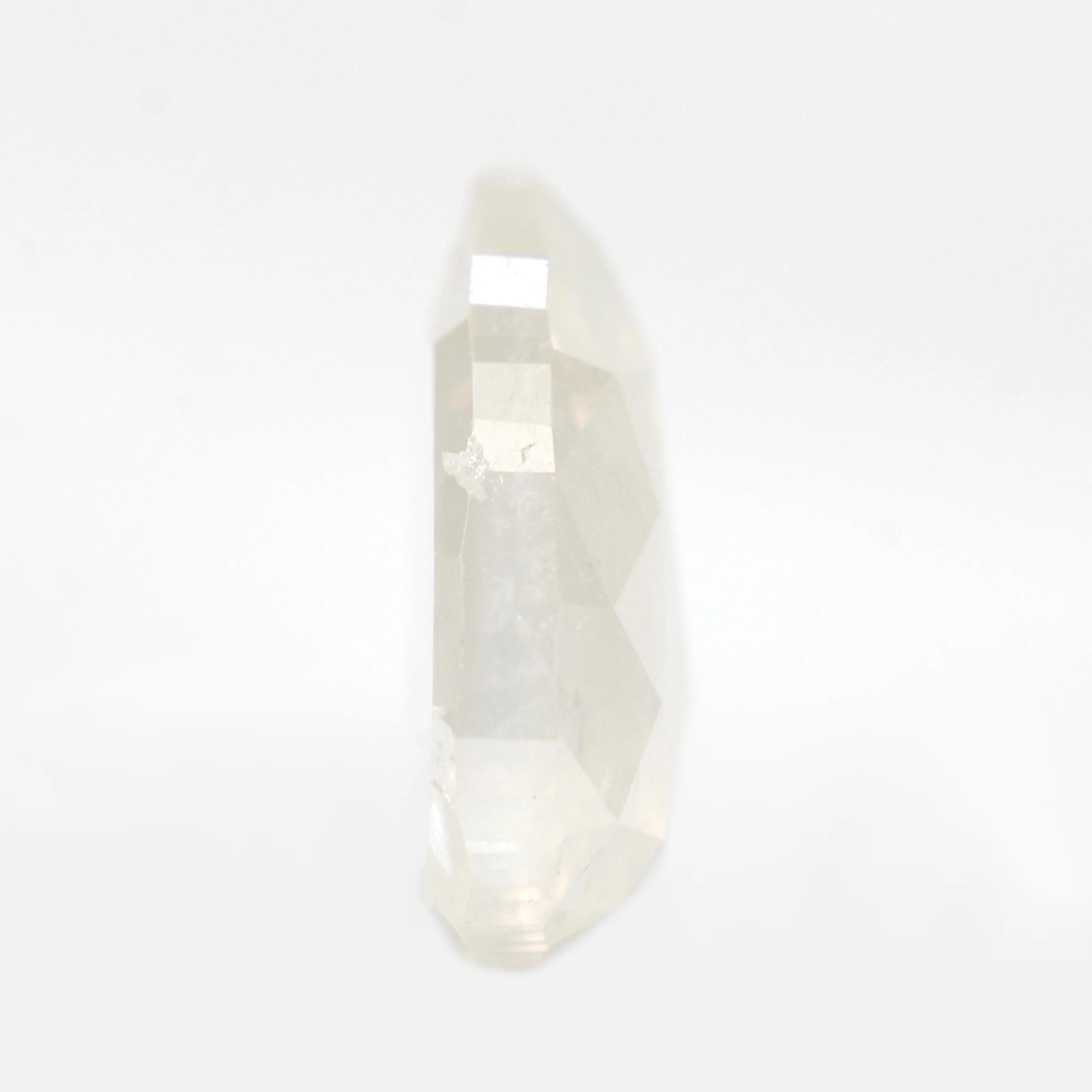 1.10 Carat Misty White Pear Salt and Pepper Diamond for Custom Work - Inventory Code MWP110 - Image 5