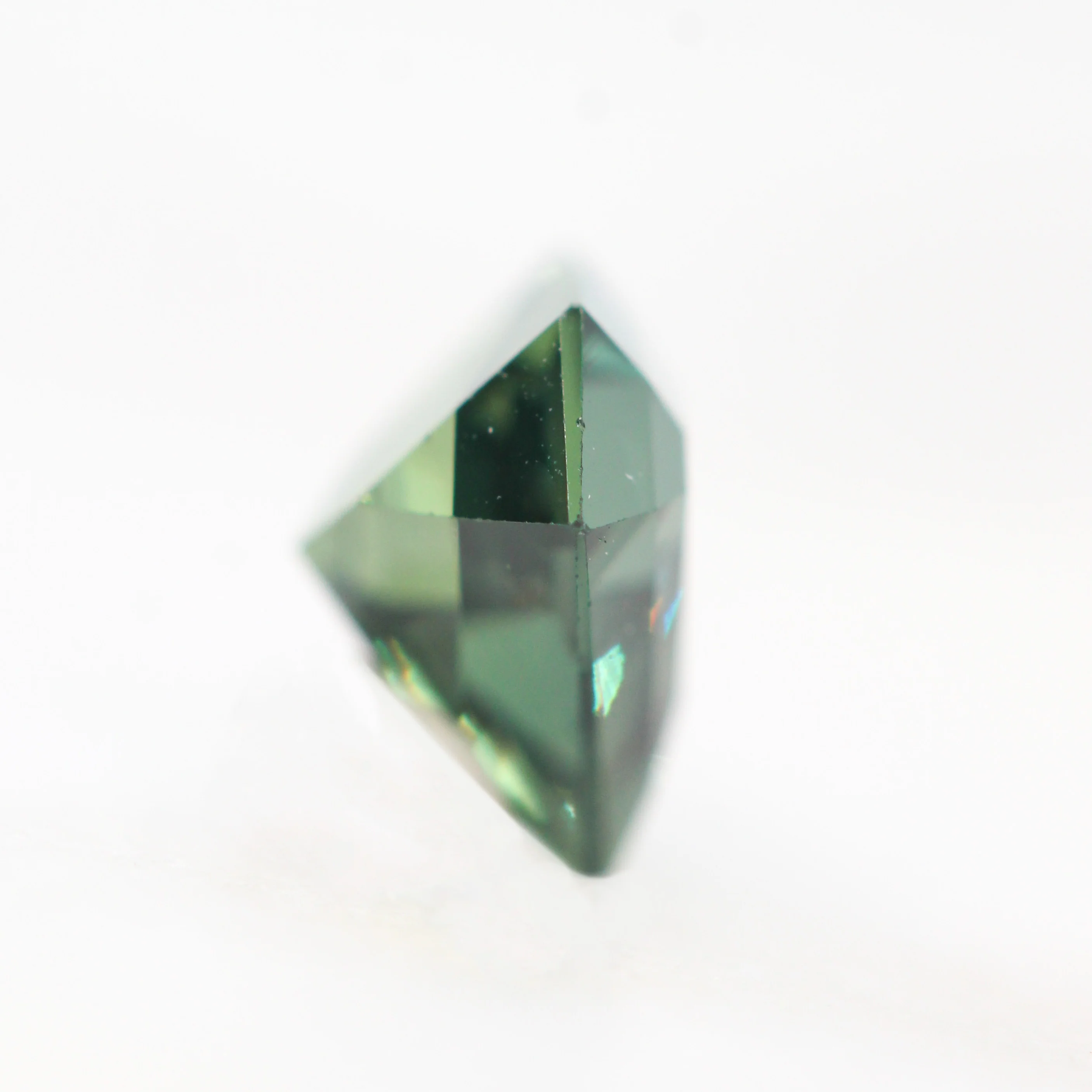 1.12 Carat Green Shield Cut Sapphire for Custom Work - Inventory Code GSS112 - Image 5