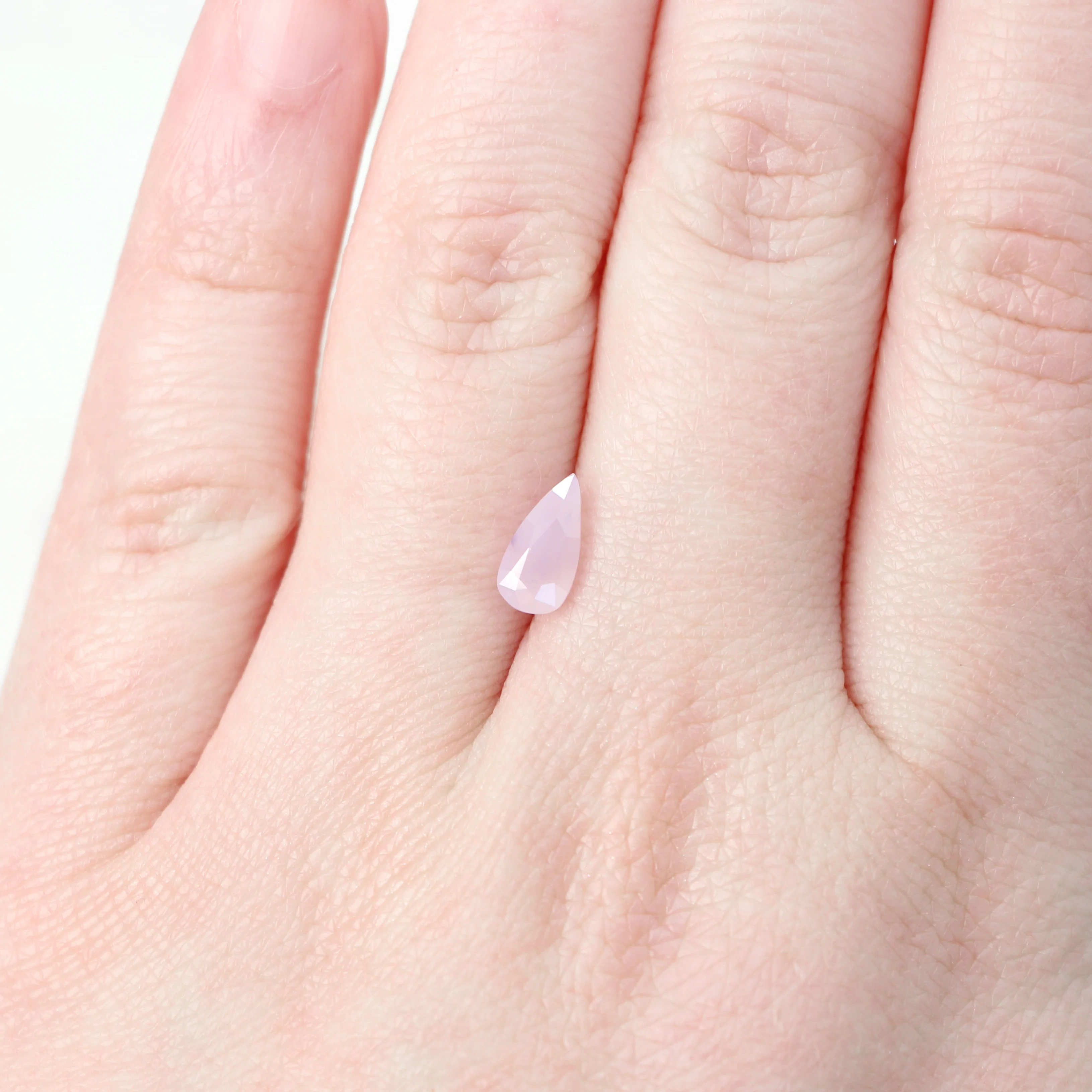 1.13 Carat Opalescent Pink Pear Sapphire for Custom Work - Inventory Code PPS113 - Image 2