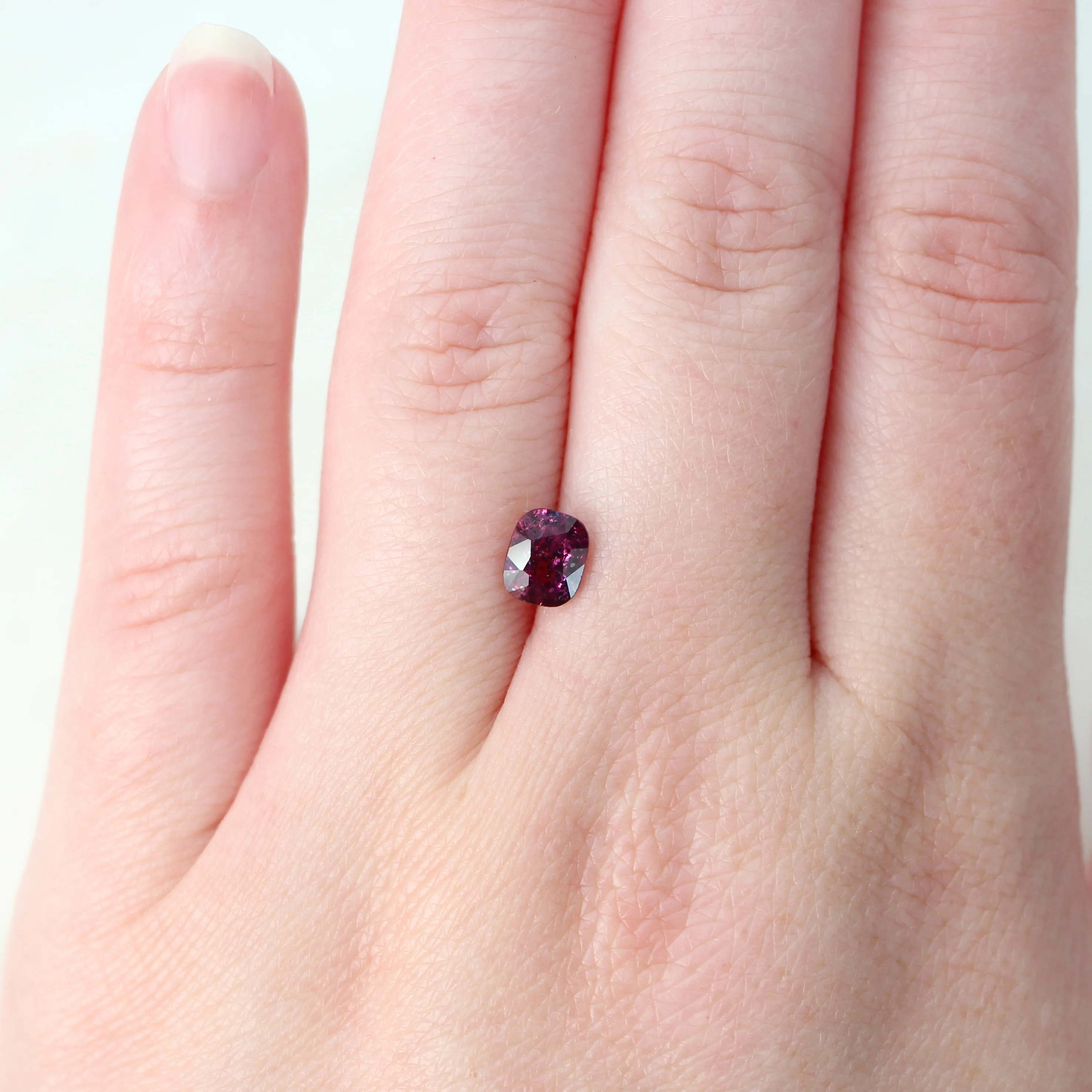 1.14 Carat Elongated Cushion Cut Magenta Sapphire for Custom Work - Inventory Code PCS114 - Image 2