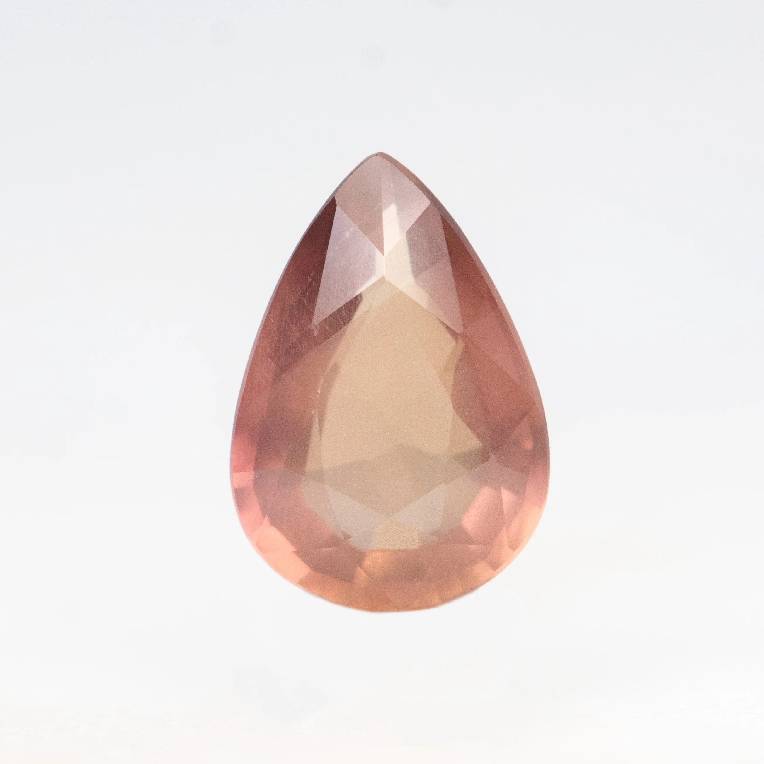 1.14 Carat Peachy Pear Sapphire for Custom Work - Inventory Code POPS114