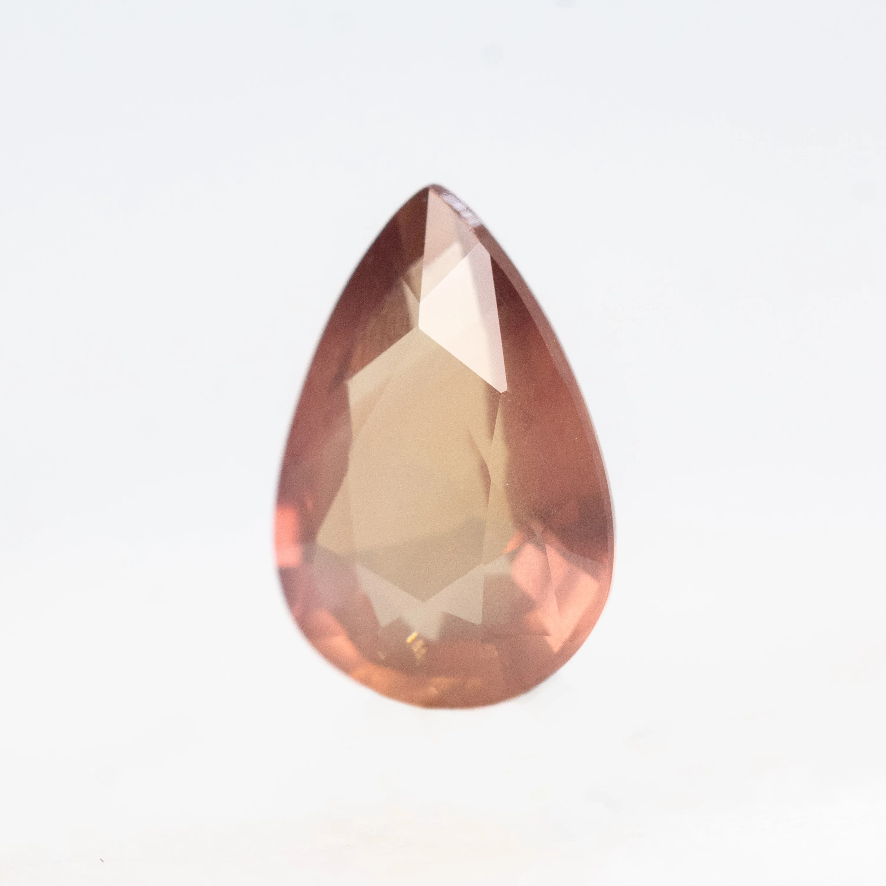 1.14 Carat Peachy Pear Sapphire for Custom Work - Inventory Code POPS114 - Image 3