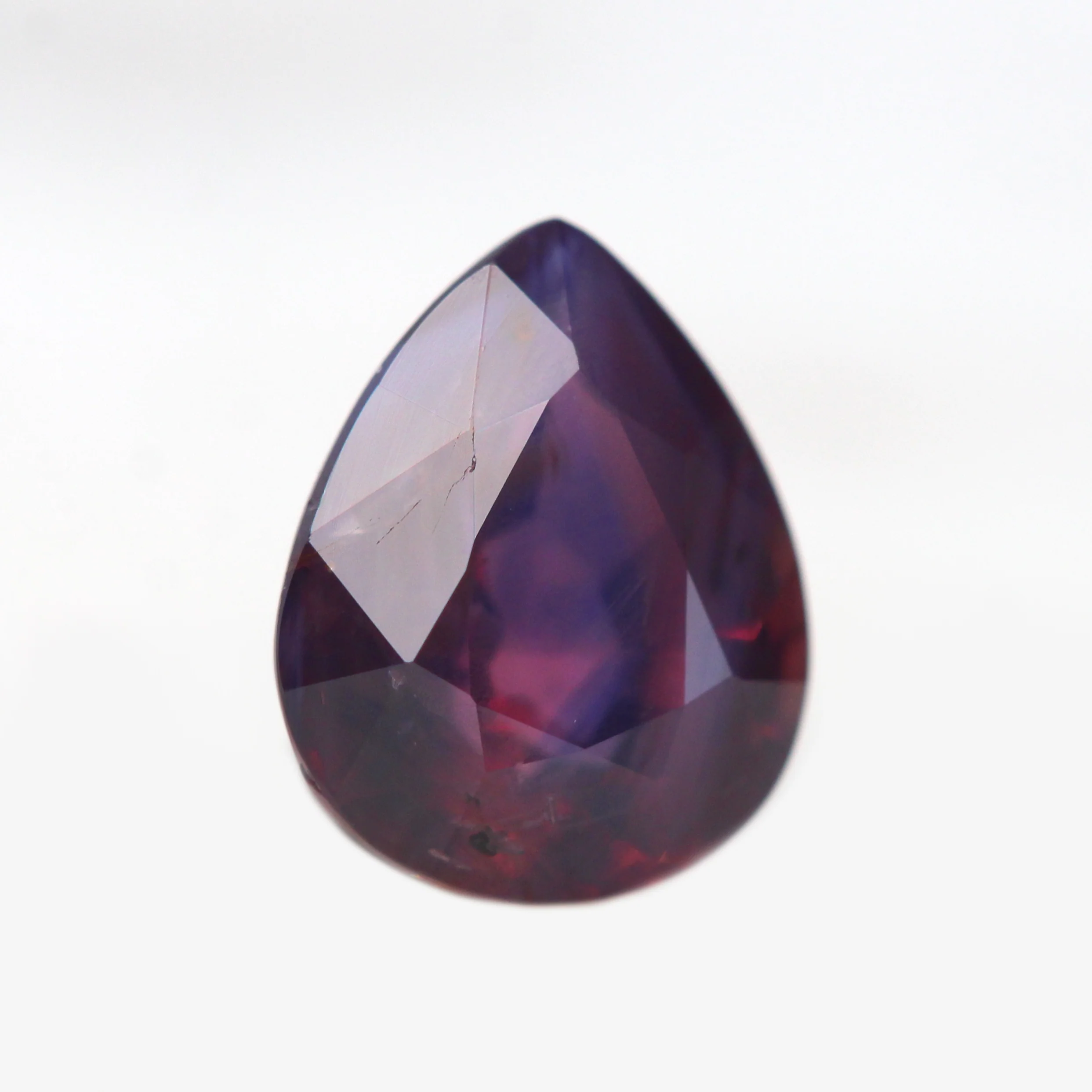 1.14 Carat Purple Pear Madagascar Sapphire for Custom Work - Inventory Code PPS114 - Image 4