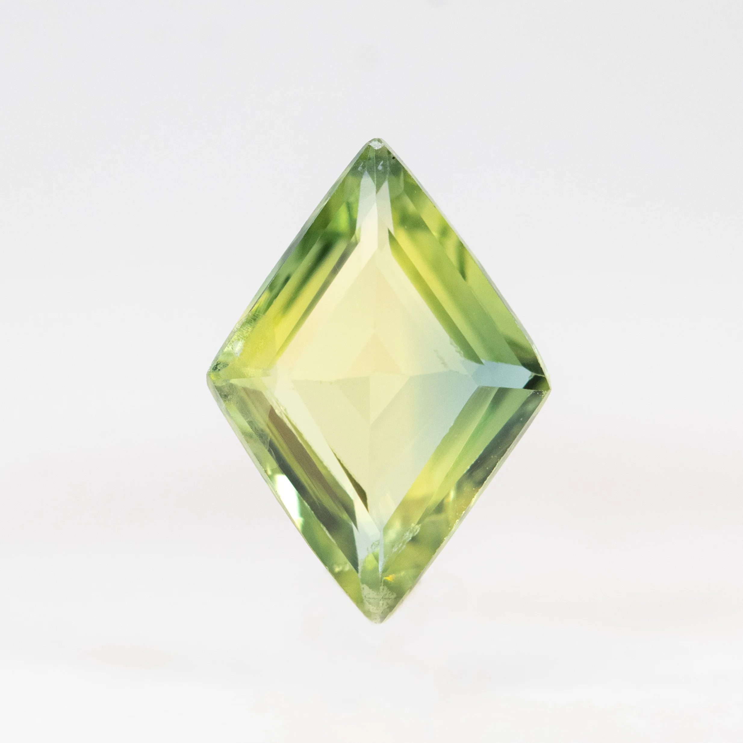 1.16 Carat Light Green Lozenge Sapphire for Custom Work - Inventory Code GLS116