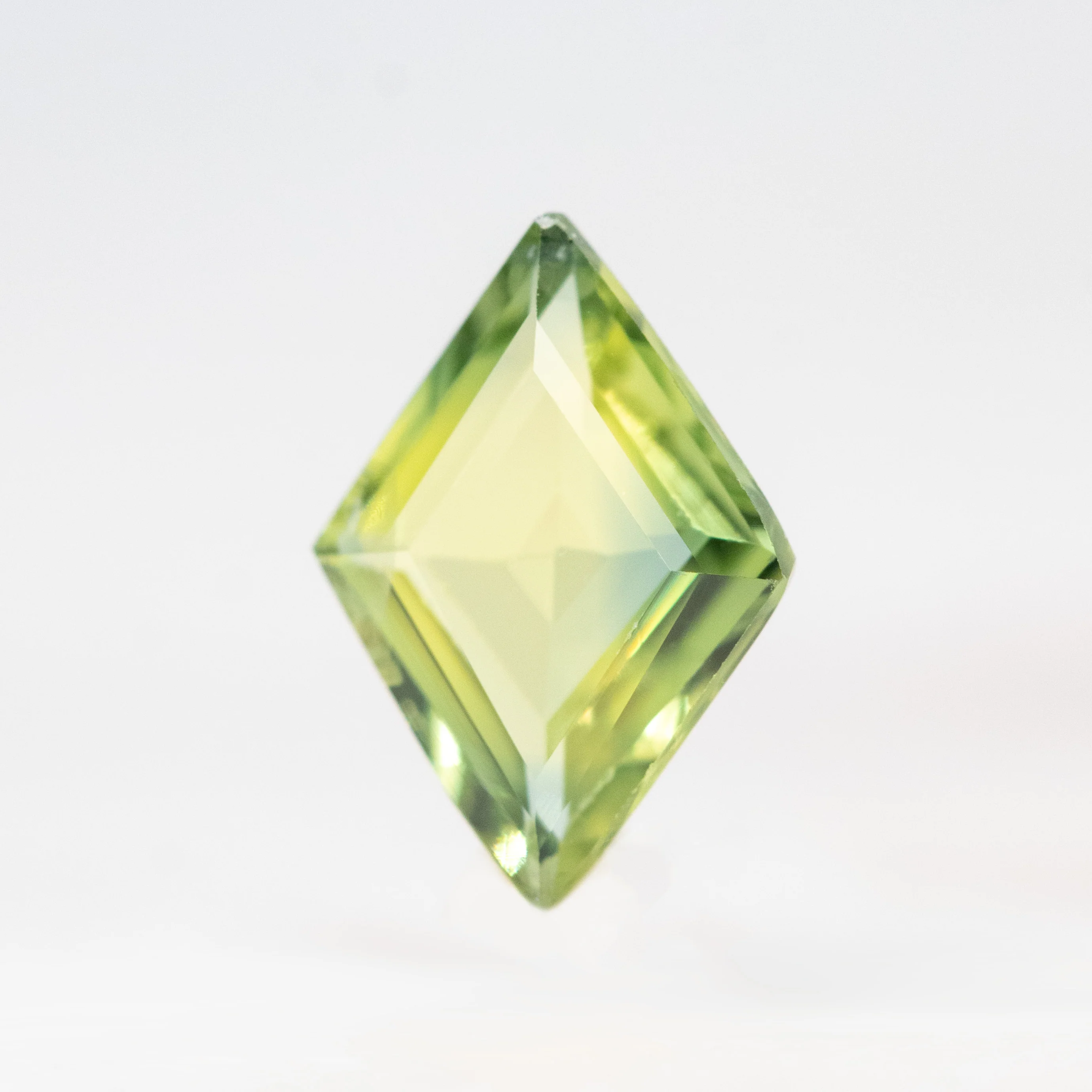 1.16 Carat Light Green Lozenge Sapphire for Custom Work - Inventory Code GLS116 - Image 3