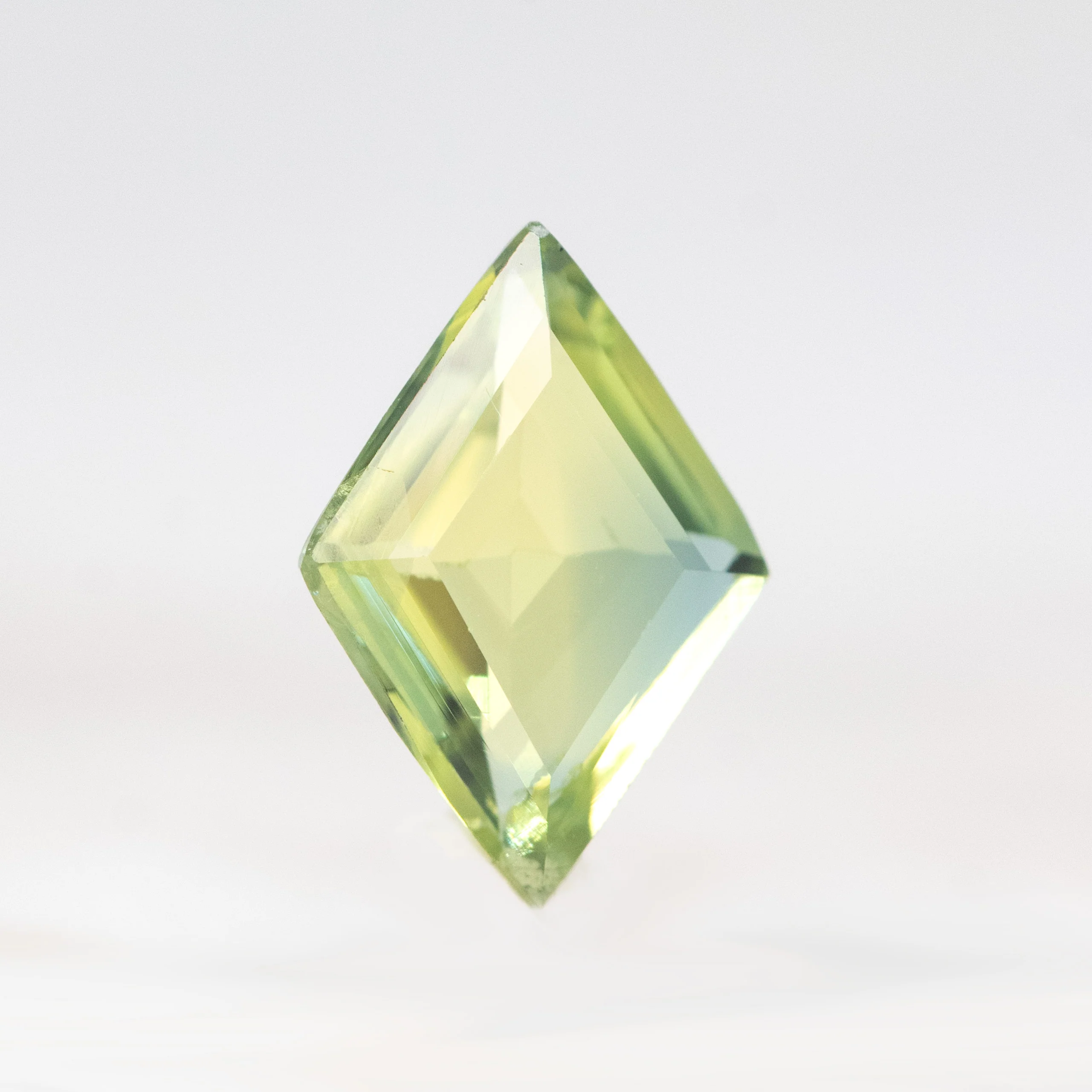 1.16 Carat Light Green Lozenge Sapphire for Custom Work - Inventory Code GLS116 - Image 4