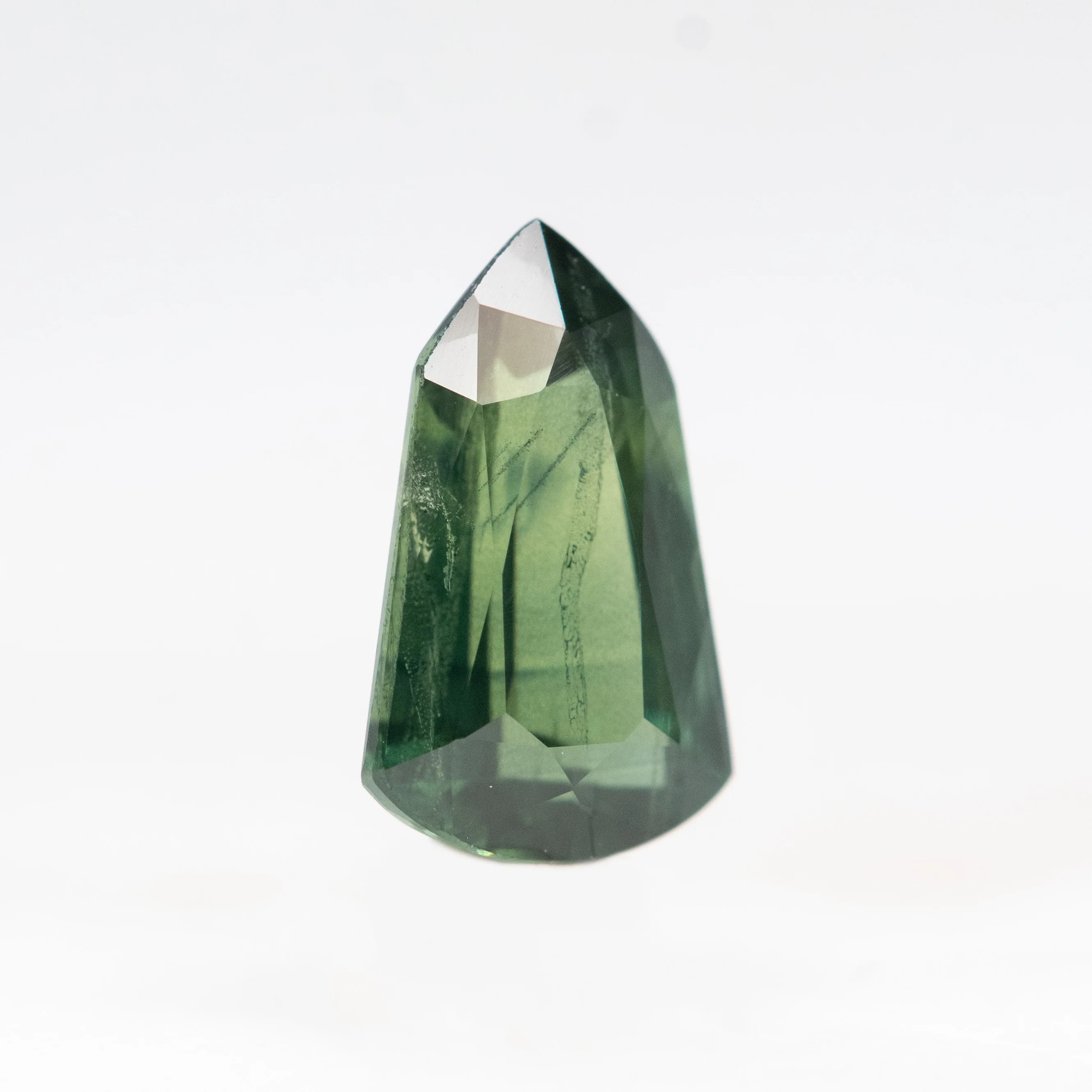 1.17 Carat Green Shield Sapphire for Custom Work - Inventory Code GSS117 - Image 4
