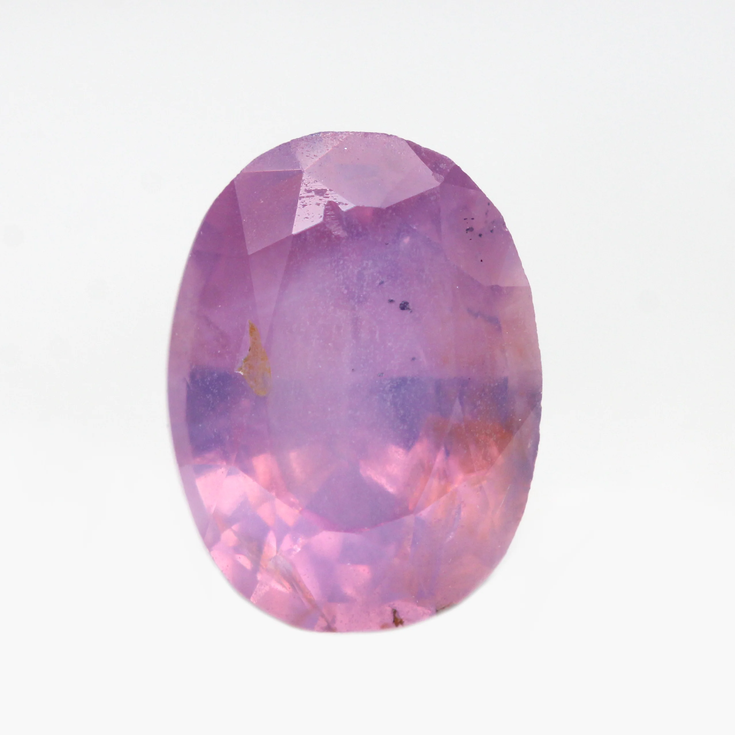 1.19 Carat Pink and Purple Oval Sapphire for Custom Work - Inventory Code OPS119