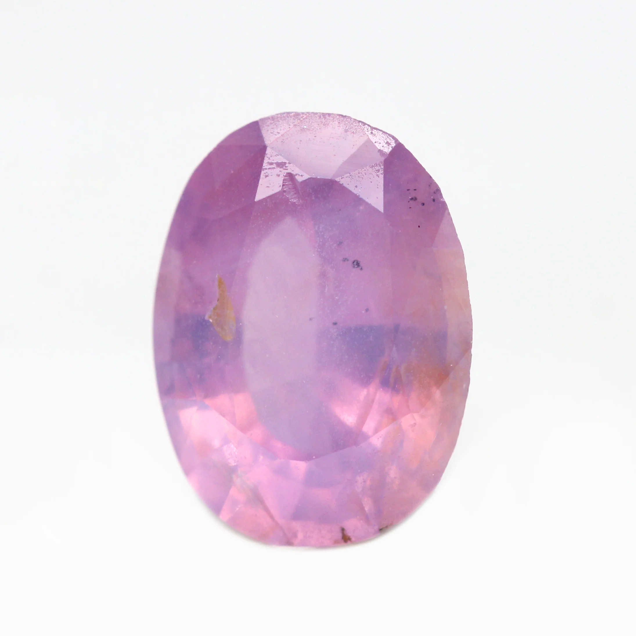 1.19 Carat Pink and Purple Oval Sapphire for Custom Work - Inventory Code OPS119 - Image 3