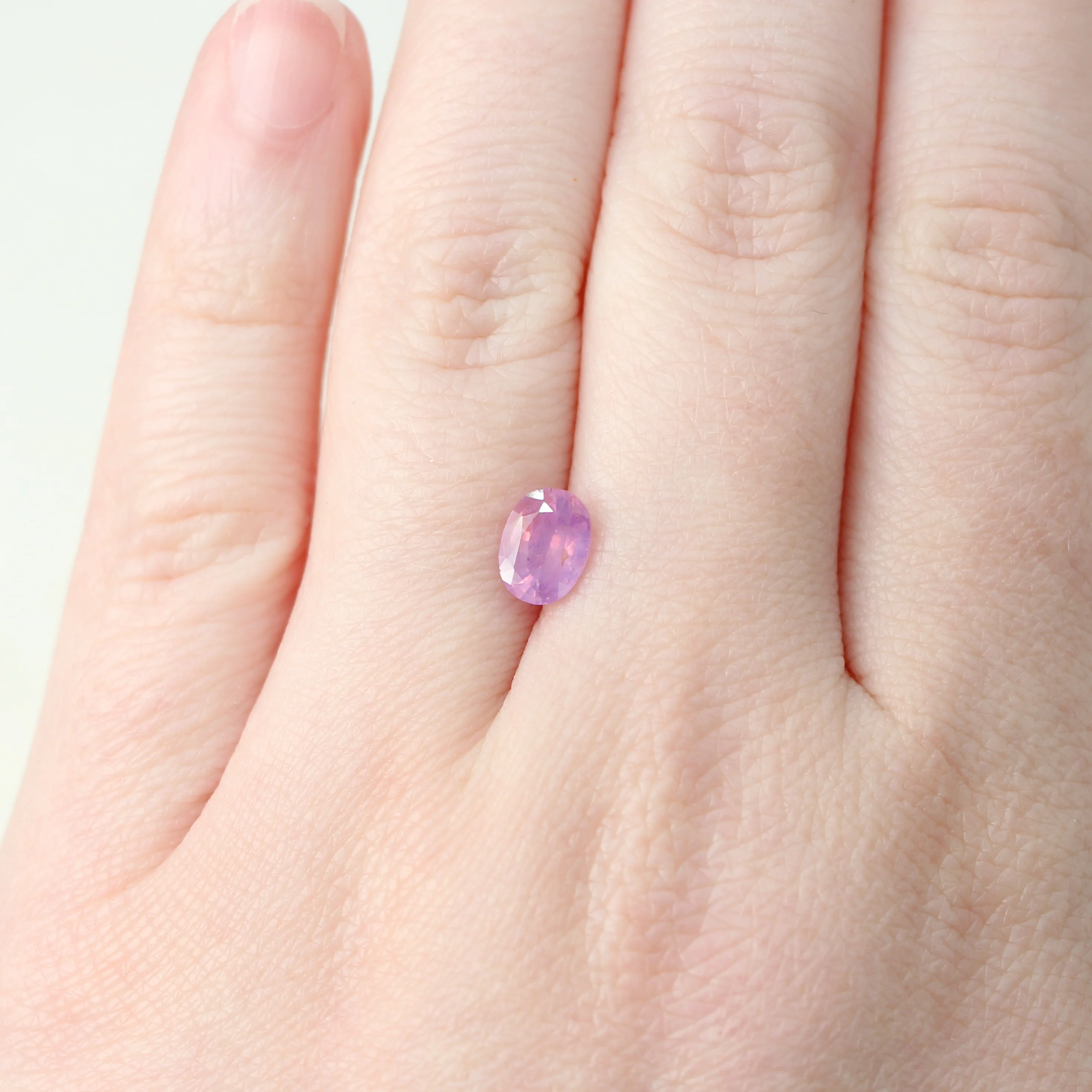 1.19 Carat Pink and Purple Oval Sapphire for Custom Work - Inventory Code OPS119 - Image 5