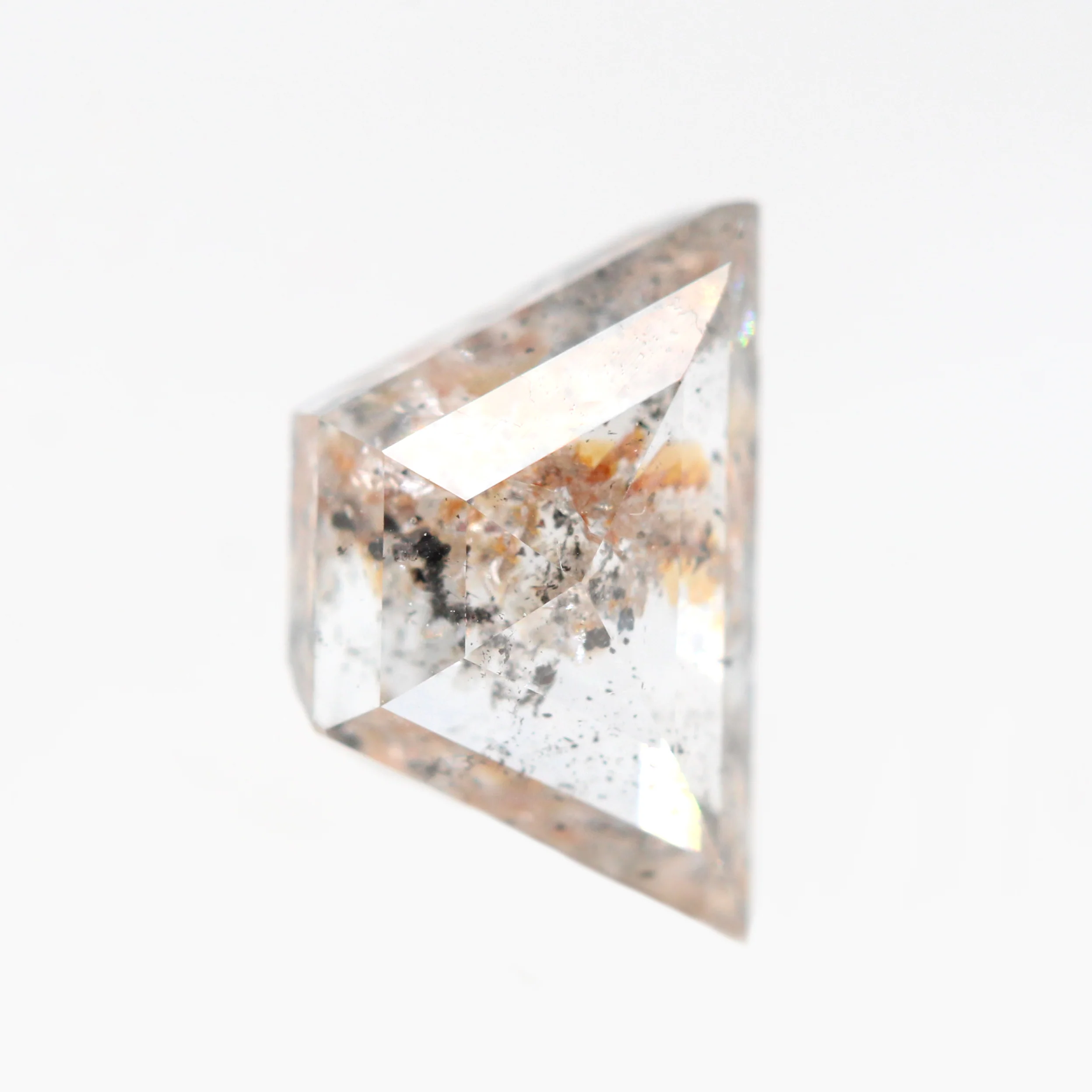 1.20 Carat Geometric Trapezoid Salt and Pepper Diamond for Custom Work - Inventory Code CCT120 - Image 3