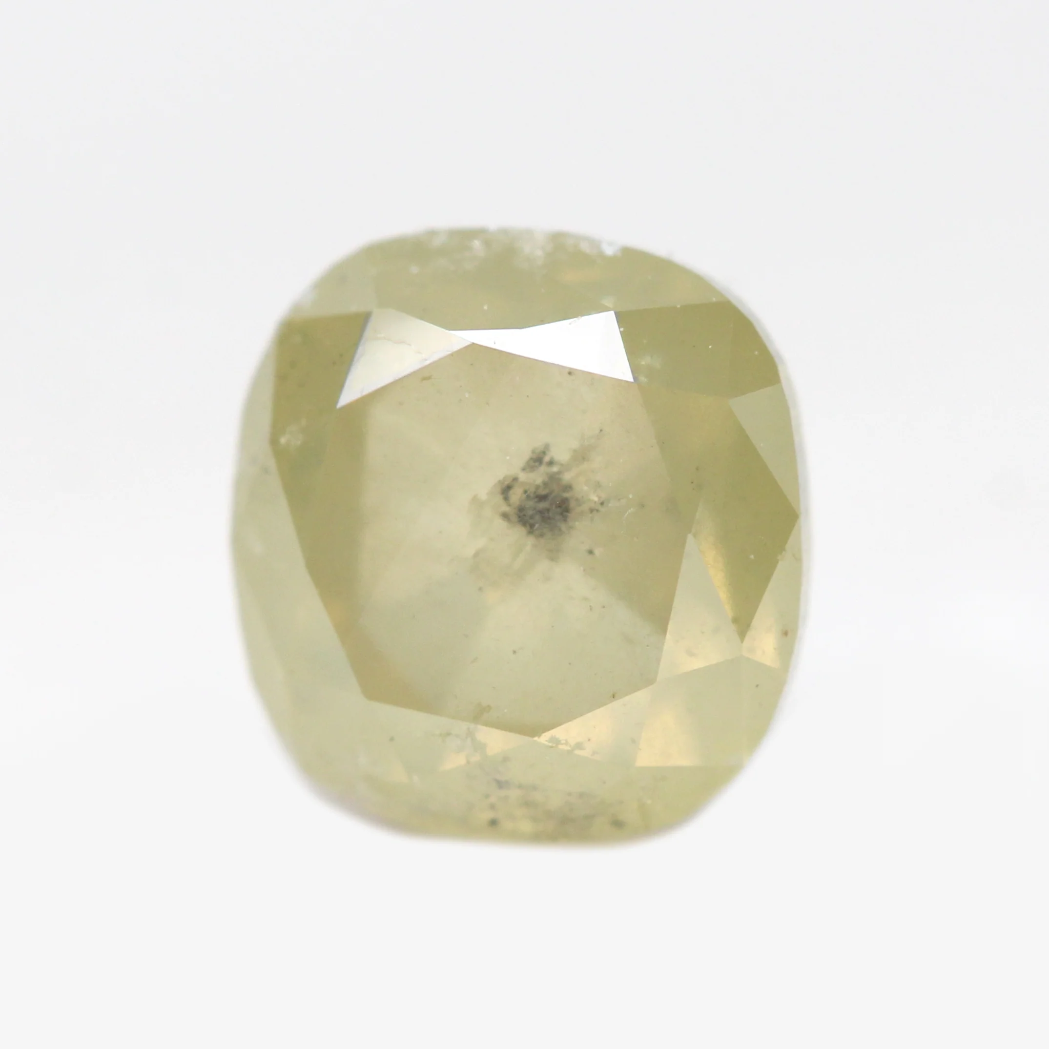 1.20 Carat Cushion Cut Yellow Salt and Pepper Diamond for Custom Work - Inventory Code MGC120 - Image 3