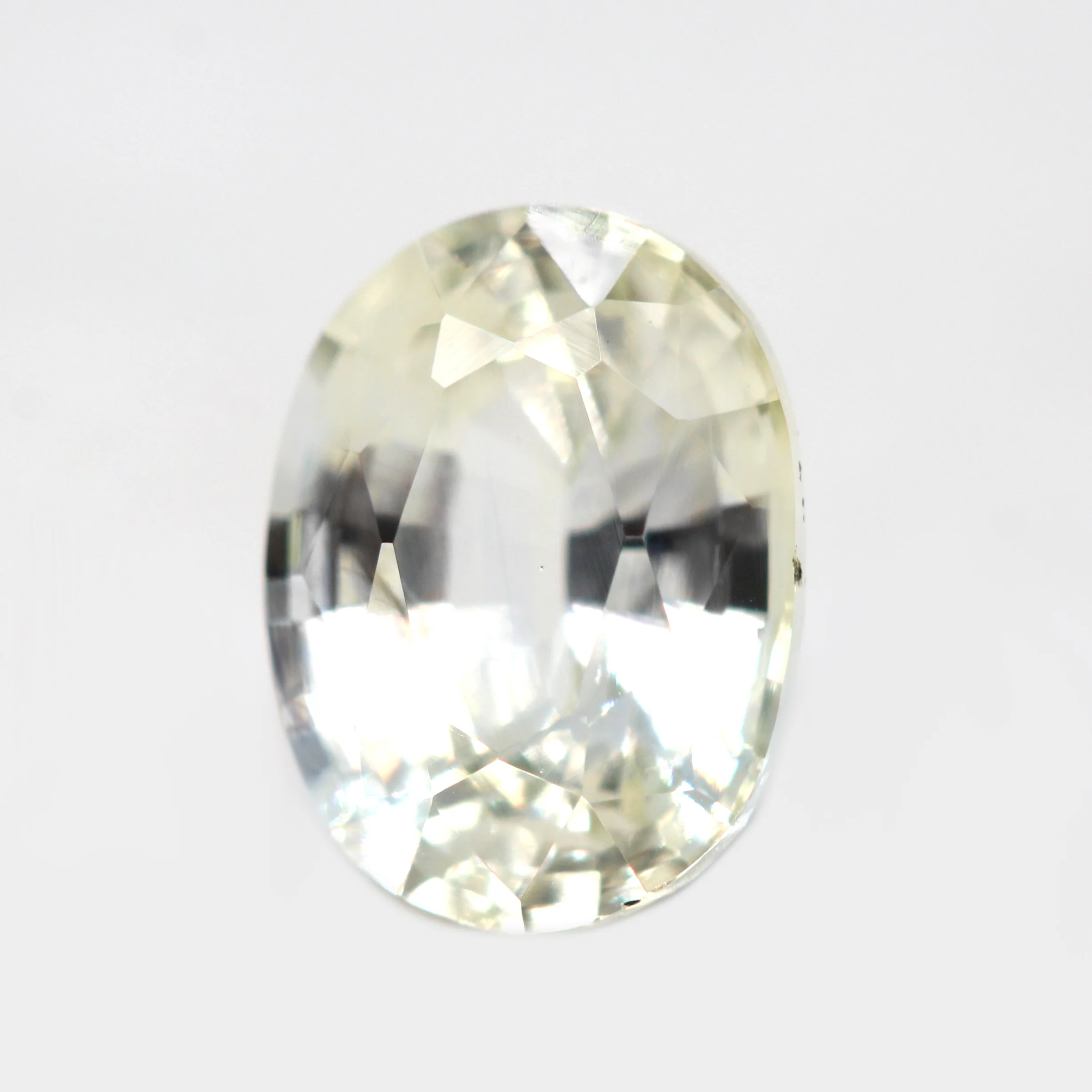 1.20 Carat Clear Golden Oval Sapphire for Custom Work - Inventory Code COS120 - Image 3
