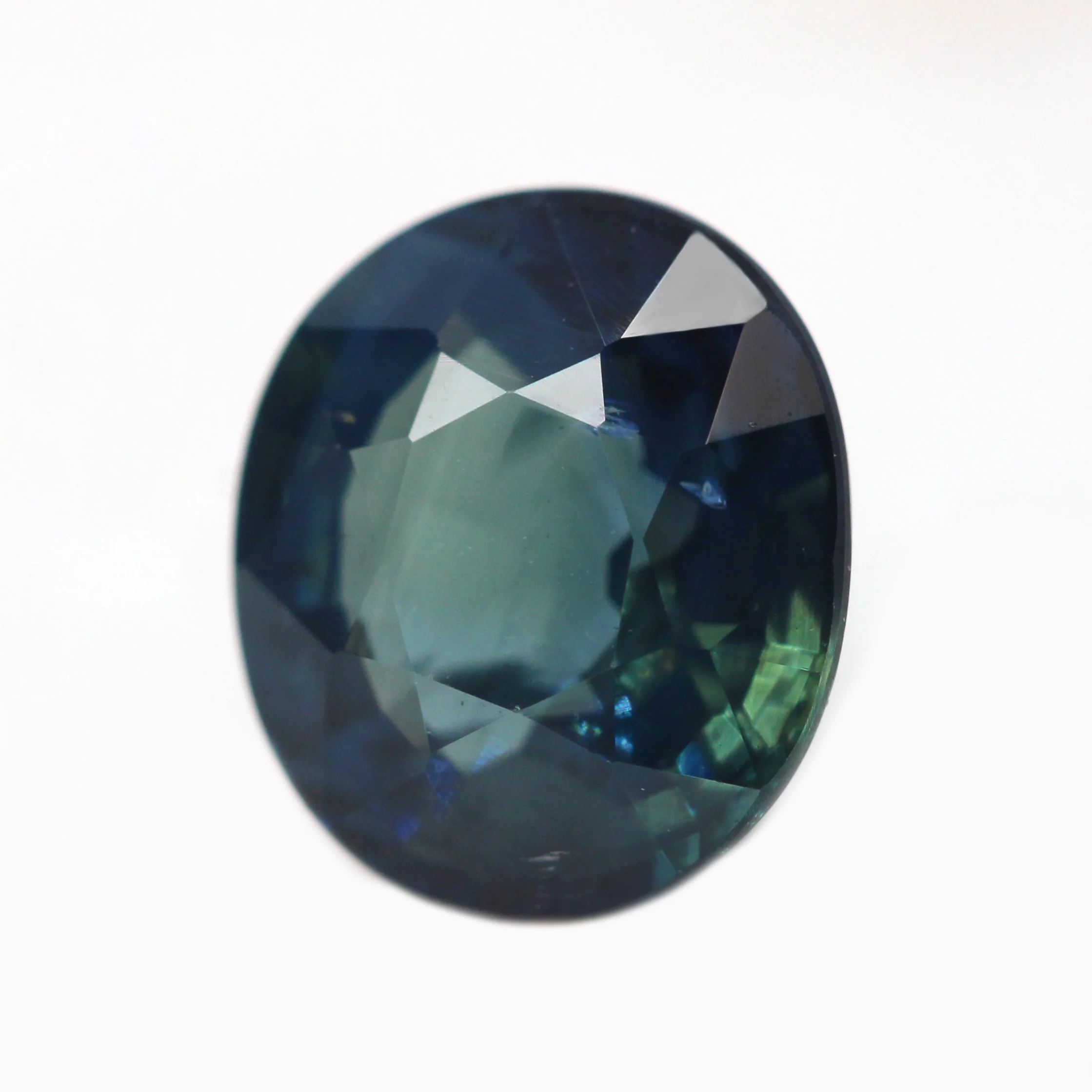 1.20 Carat Teal Oval Sapphire for Custom Work - Inventory Code TOS120 - Image 3