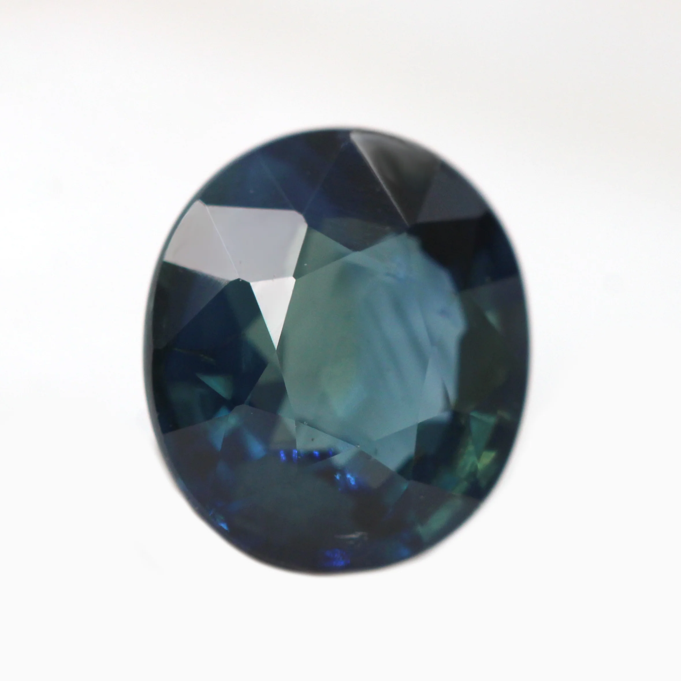 1.20 Carat Teal Oval Sapphire for Custom Work - Inventory Code TOS120 - Image 4
