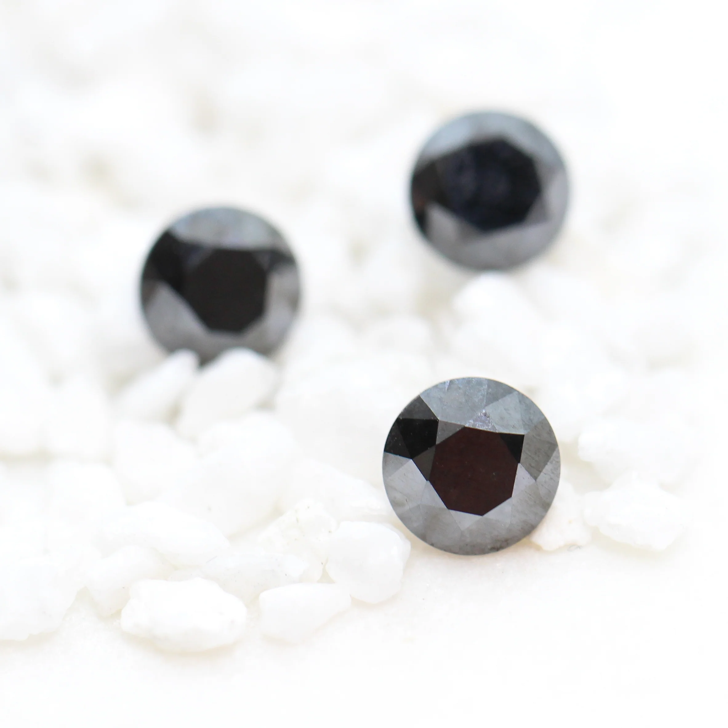 1.20 Carat Round Black Diamond for Custom Work - Inventory Code OBR120 - Image 6