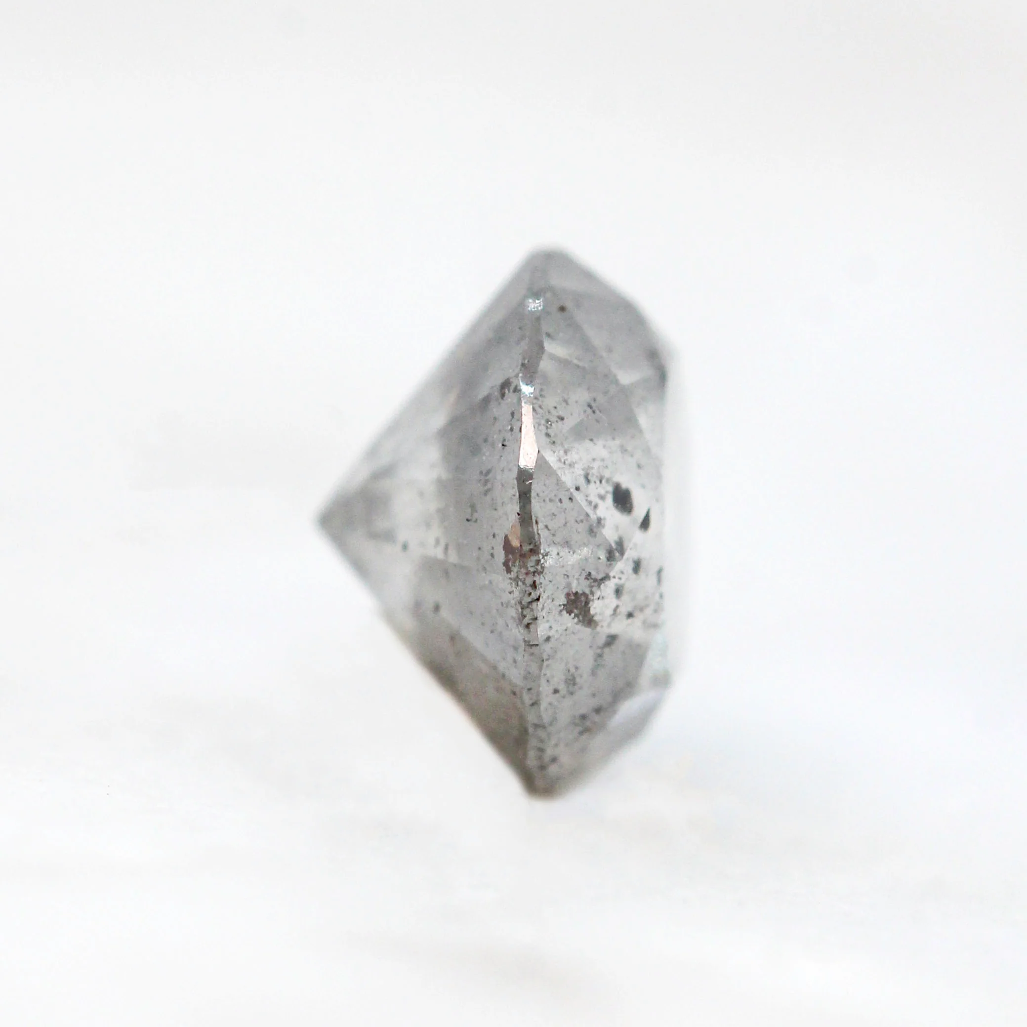 1.21 Carat Round Gray Salt and Pepper Diamond for Custom Work - Inventory Code SGR121 - Image 5