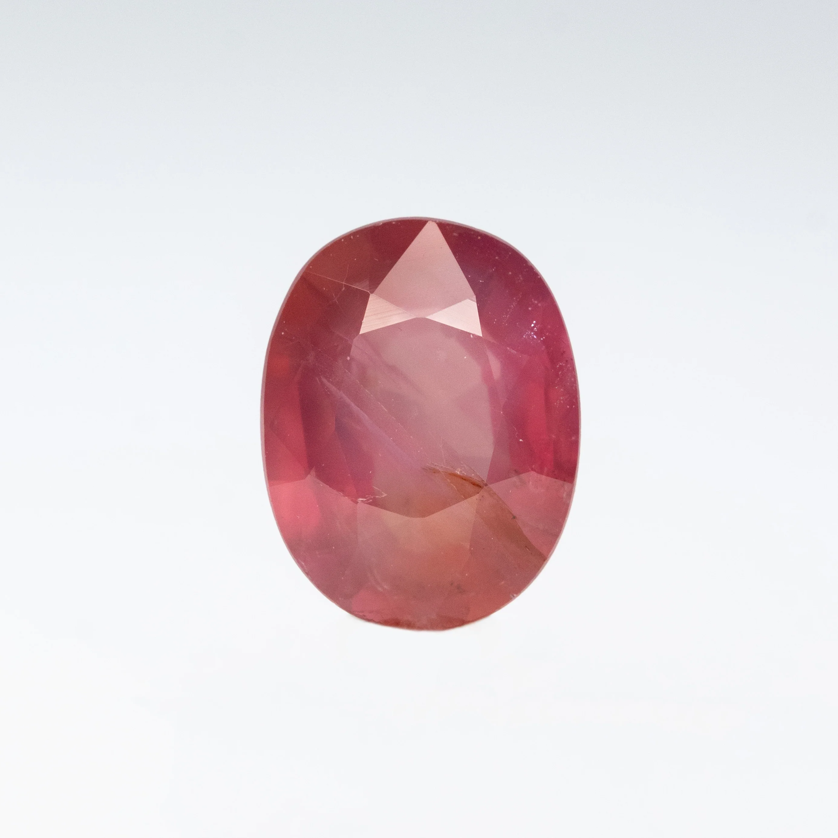 1.21 Carat Ruby Red Oval Sapphire for Custom Work - Inventory Code ROS121