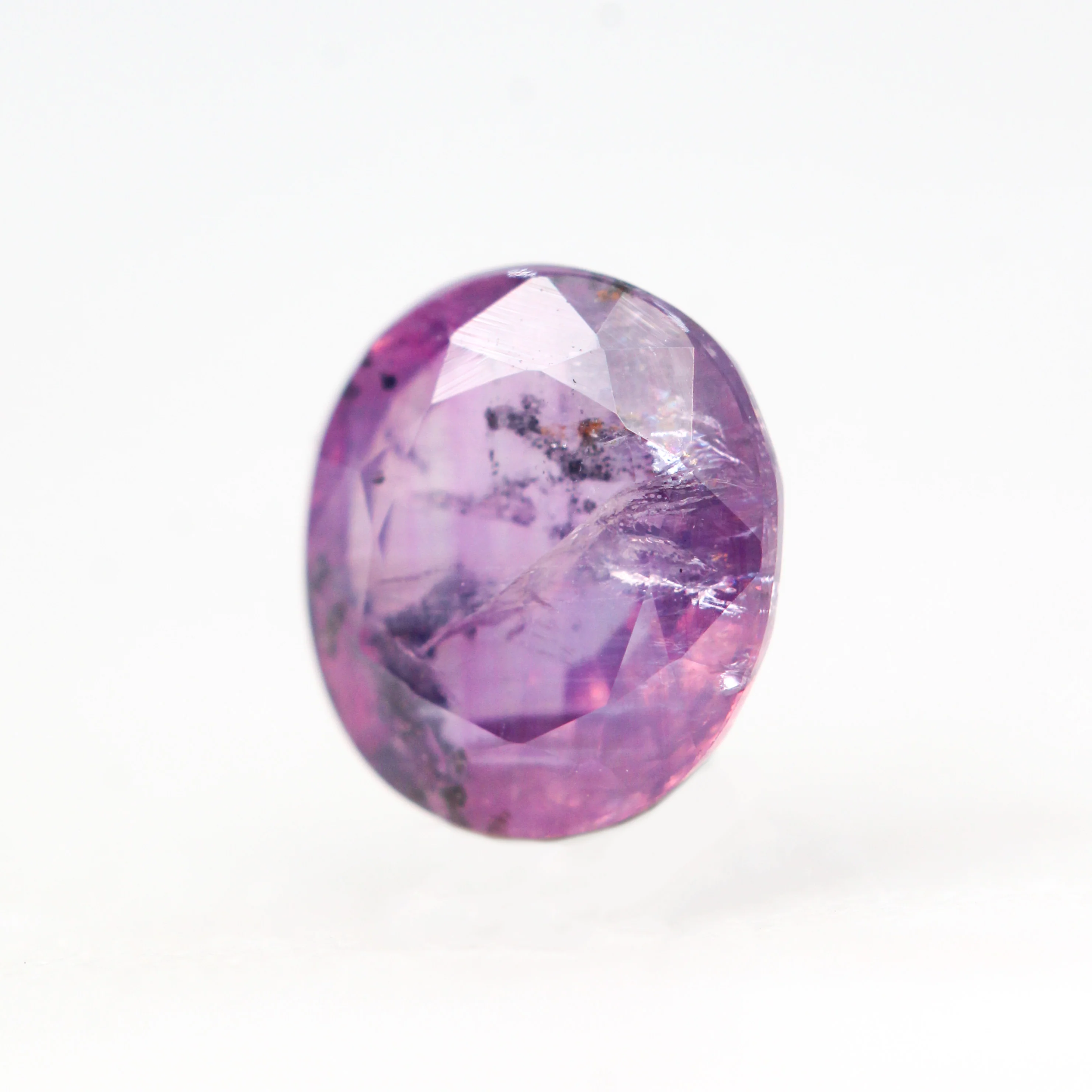 1.22 Carat Purple Oval Sapphire for Custom Work - Inventory Code POS122 - Image 3