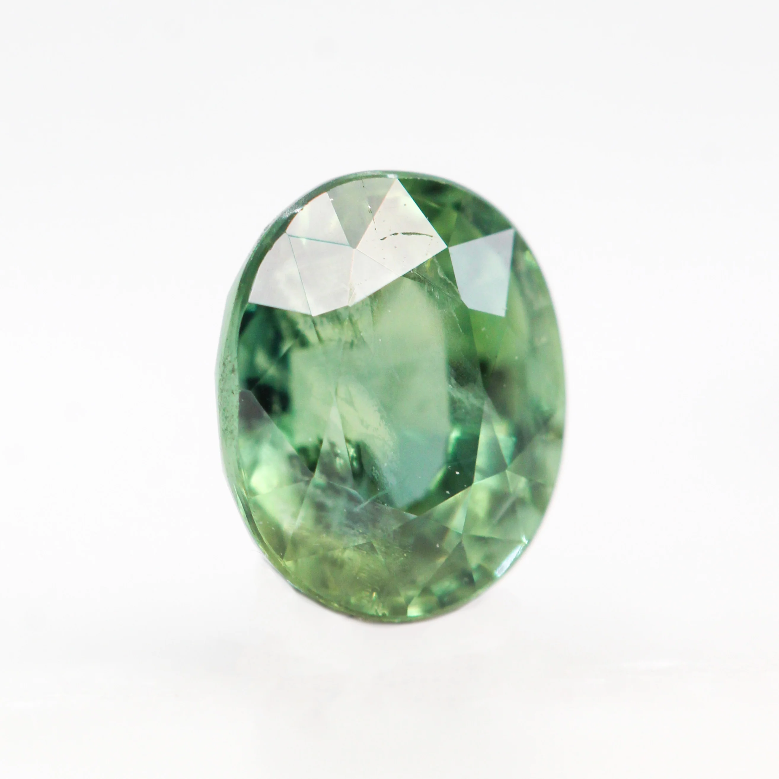1.23 Carat Green Oval Sapphire for Custom Work - Inventory Code GOS123 - Image 4