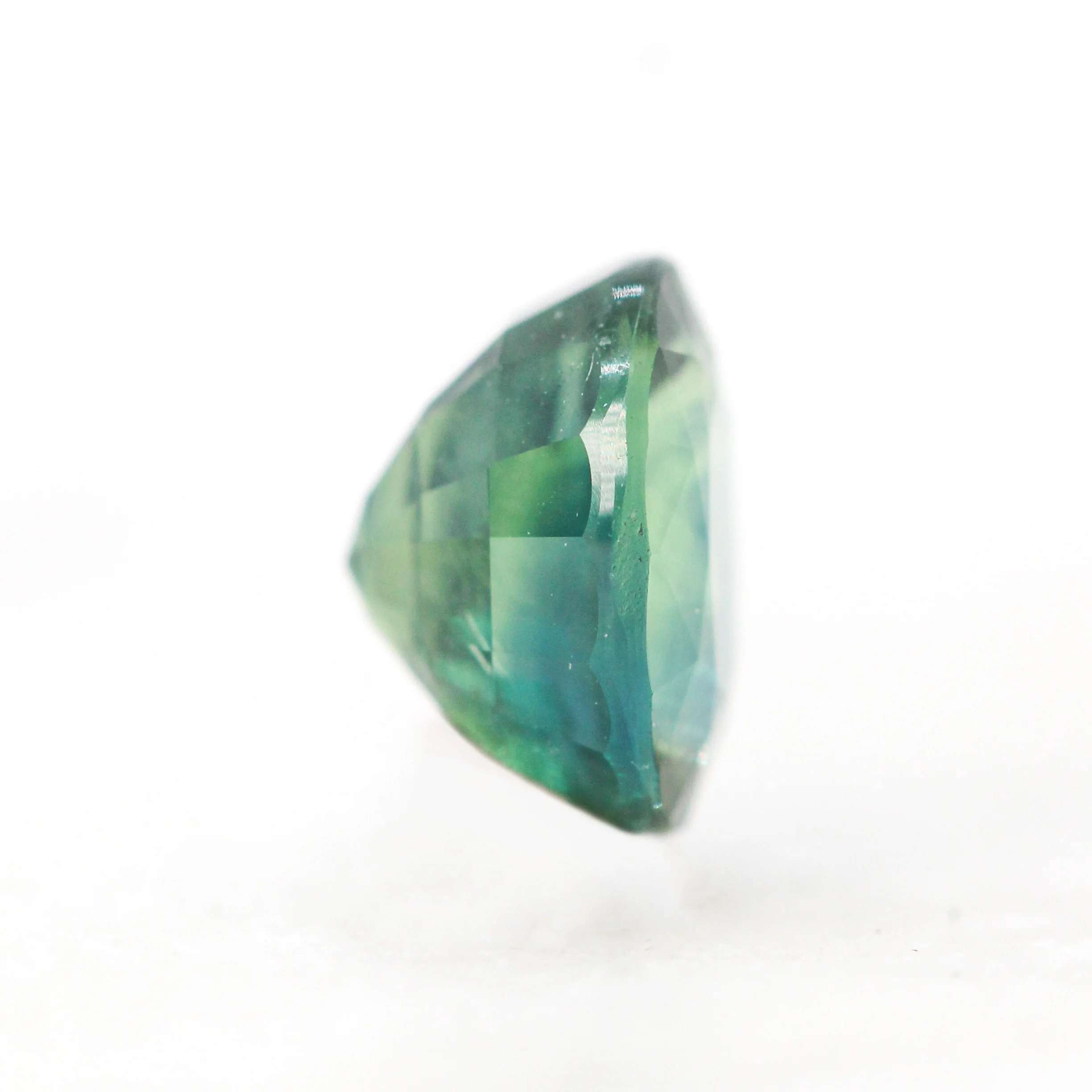 1.23 Carat Green Oval Sapphire for Custom Work - Inventory Code GOS123 - Image 5