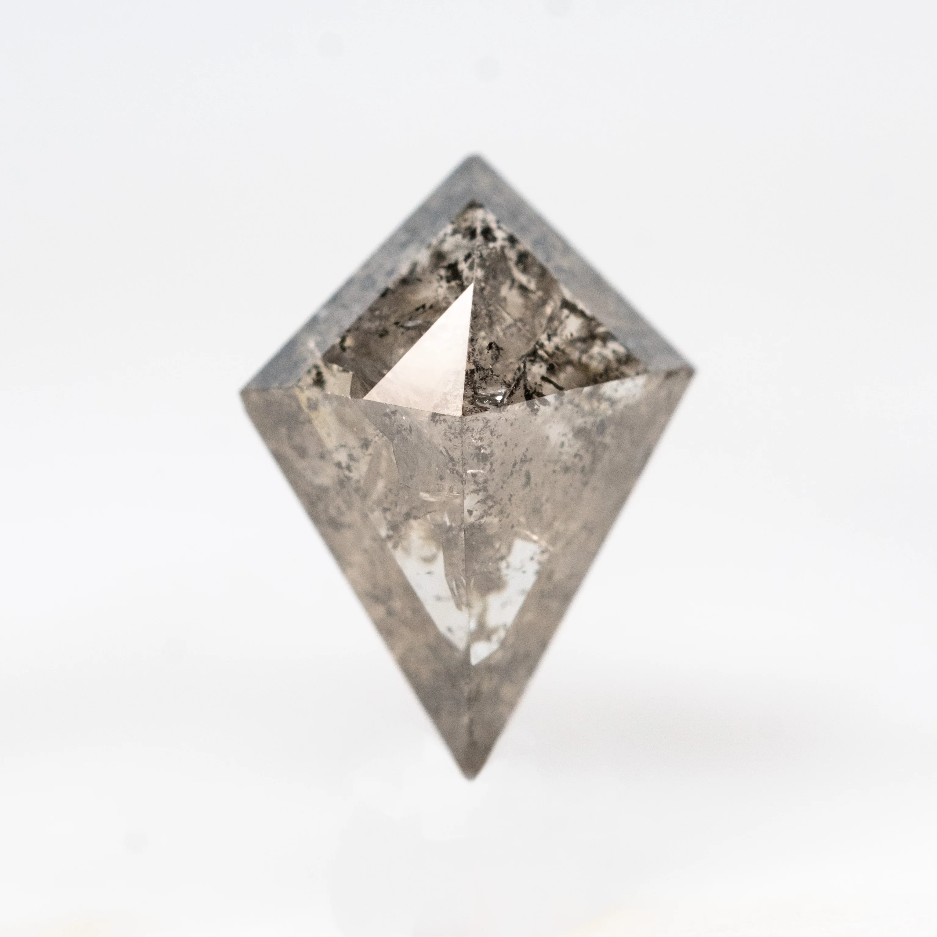 1.25 Carat Dark Gray Kite Salt and Pepper Diamond for Custom Work - Inventory Code DSK125