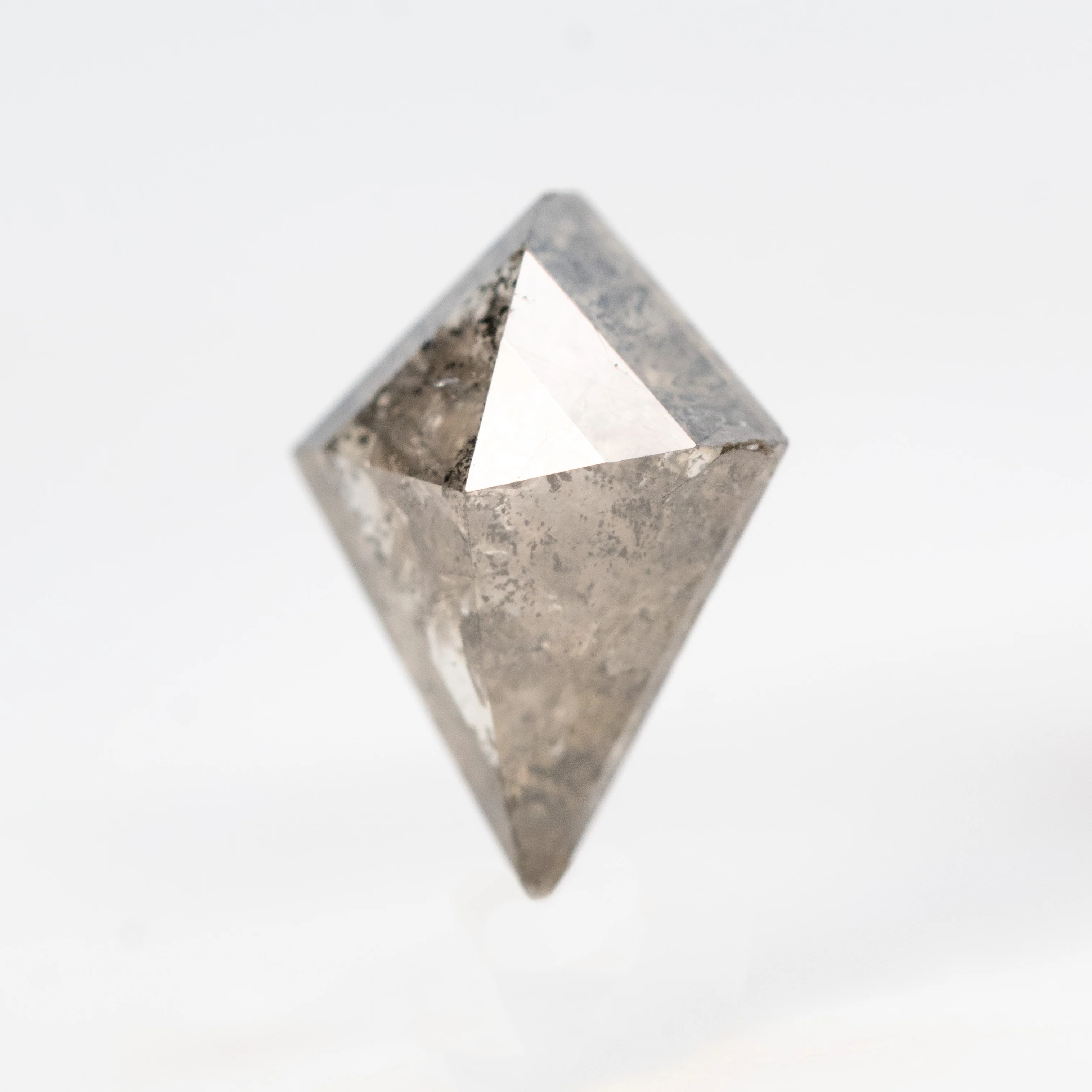 1.25 Carat Dark Gray Kite Salt and Pepper Diamond for Custom Work - Inventory Code DSK125 - Image 3