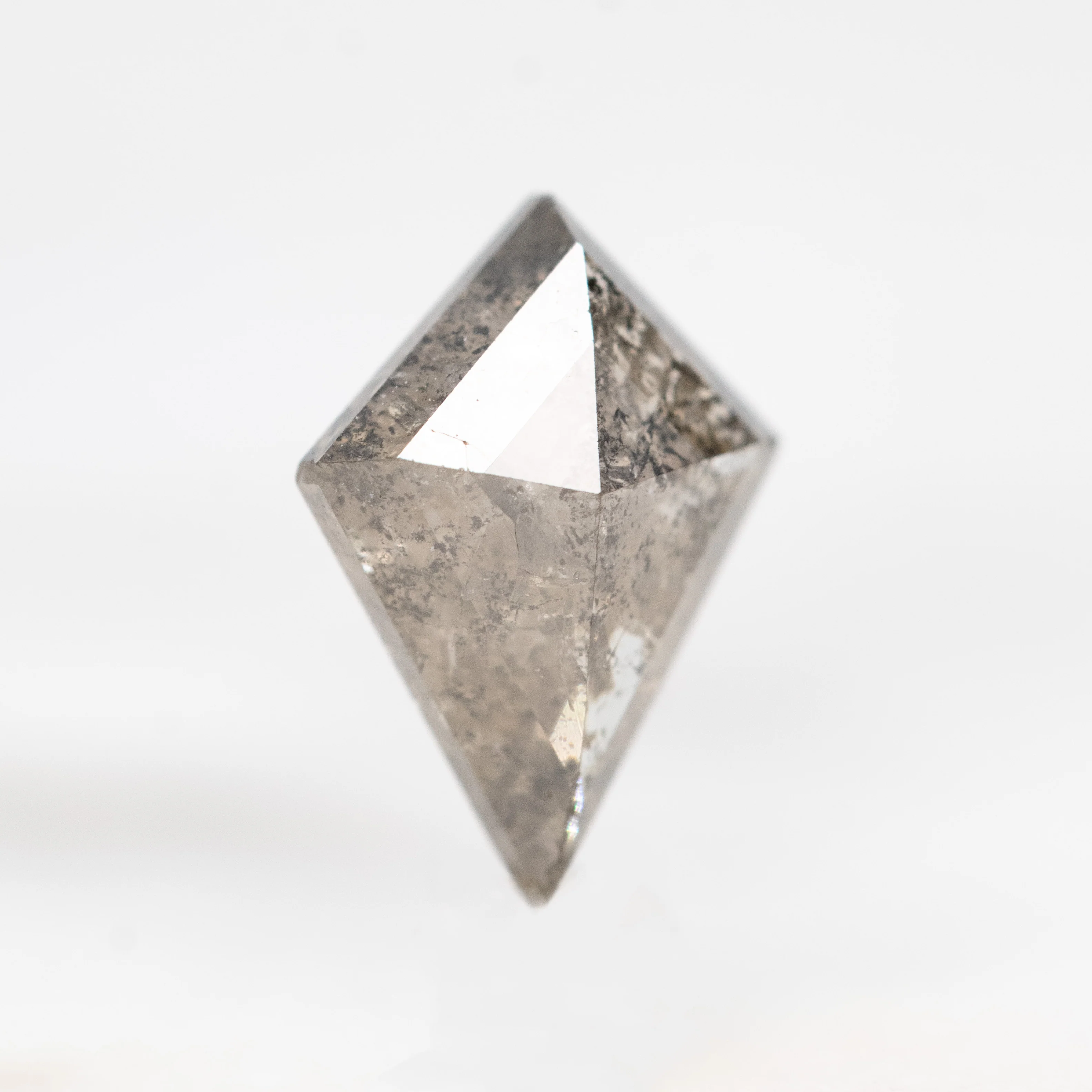1.25 Carat Dark Gray Kite Salt and Pepper Diamond for Custom Work - Inventory Code DSK125 - Image 4