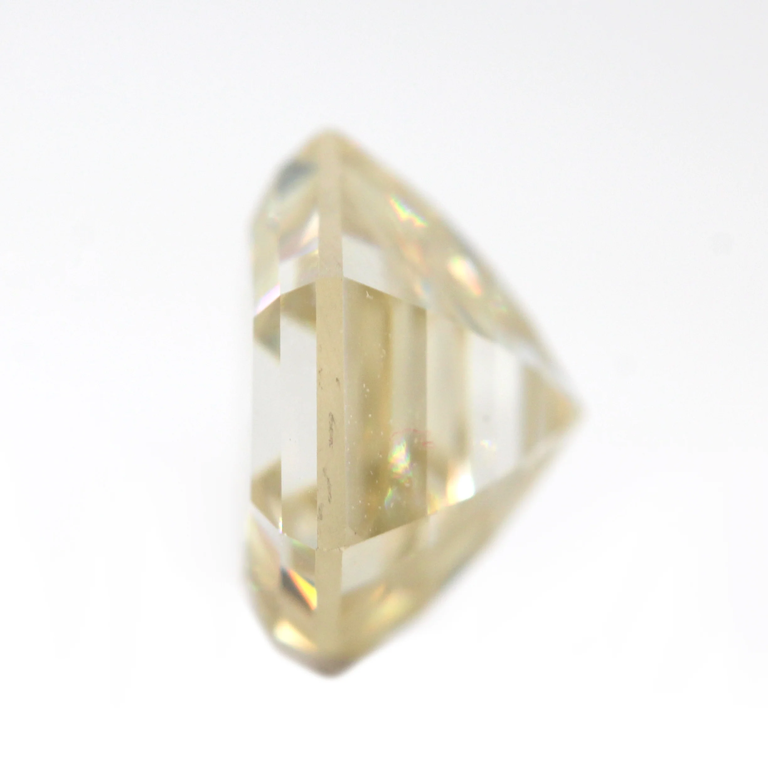 1.25 Carat Champagne Gold Hexagon Moissanite for Custom Work - Inventory Code HGM125 - Image 5
