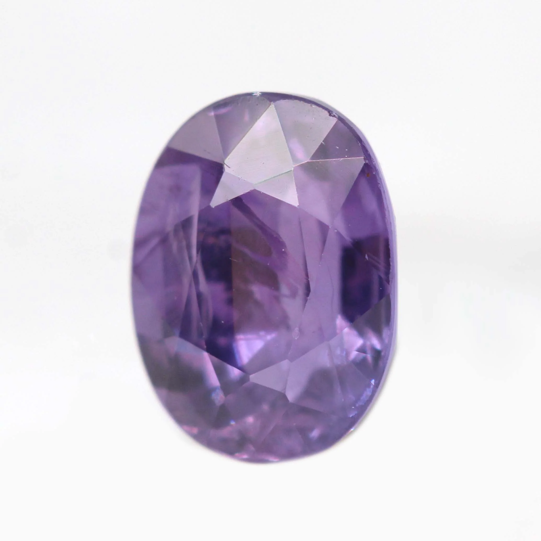 1.25 Carat Purple Oval Sapphire for Custom Work - Inventory Code POS125 - Image 3