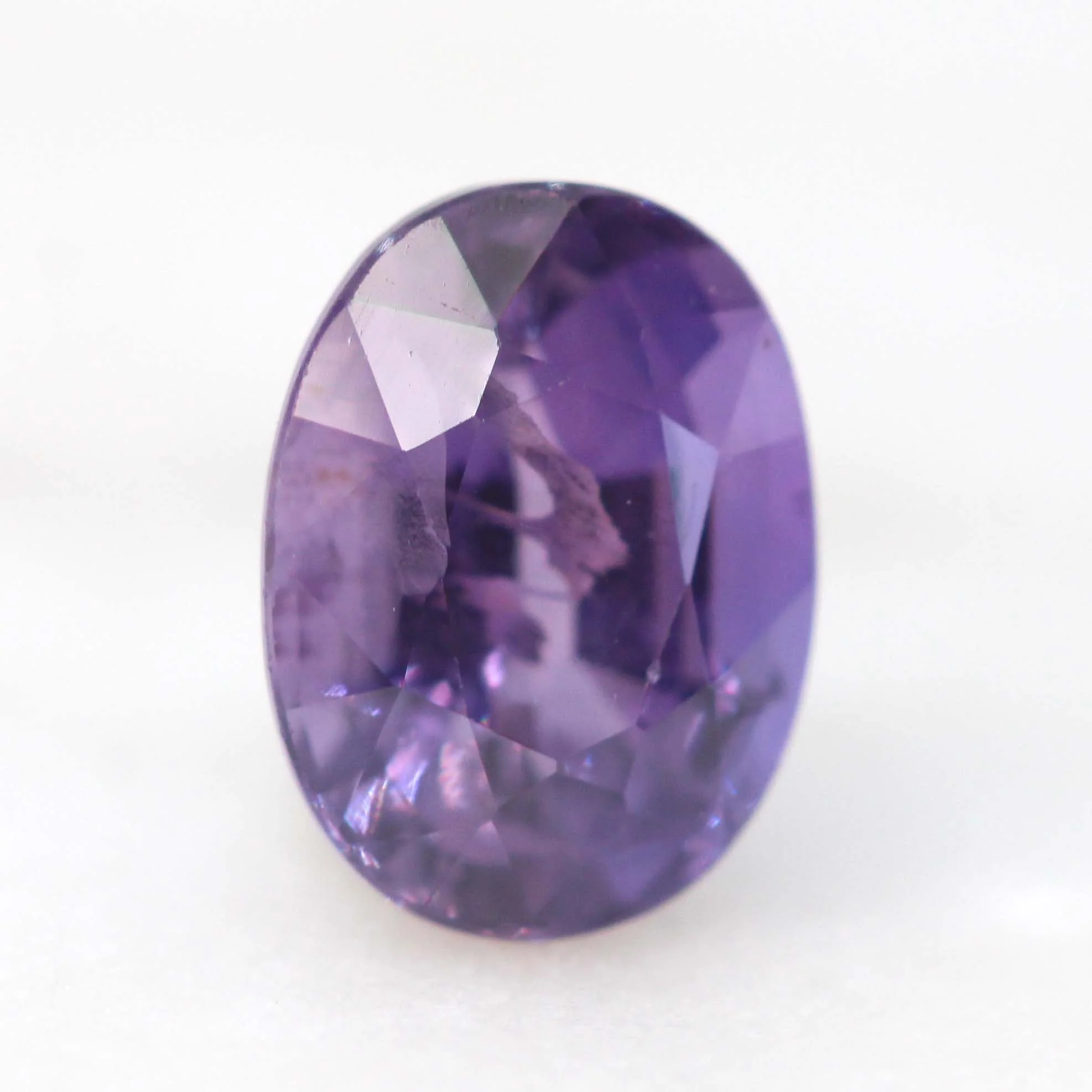 1.25 Carat Purple Oval Sapphire for Custom Work - Inventory Code POS125 - Image 4