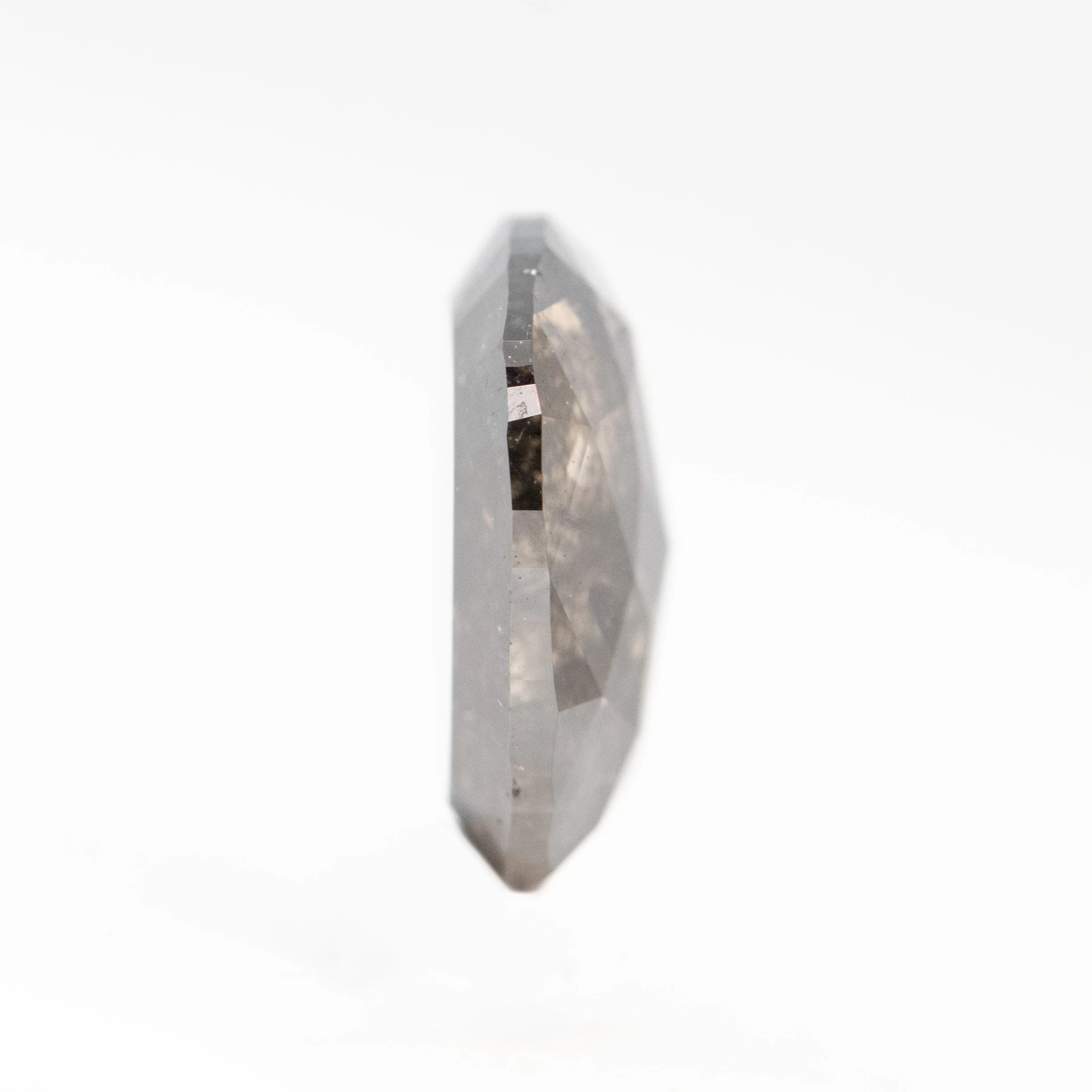 1.26 Carat Dark and Clear Oval Salt and Pepper Diamond for Custom Work - Inventory Code DCO126 - Image 5